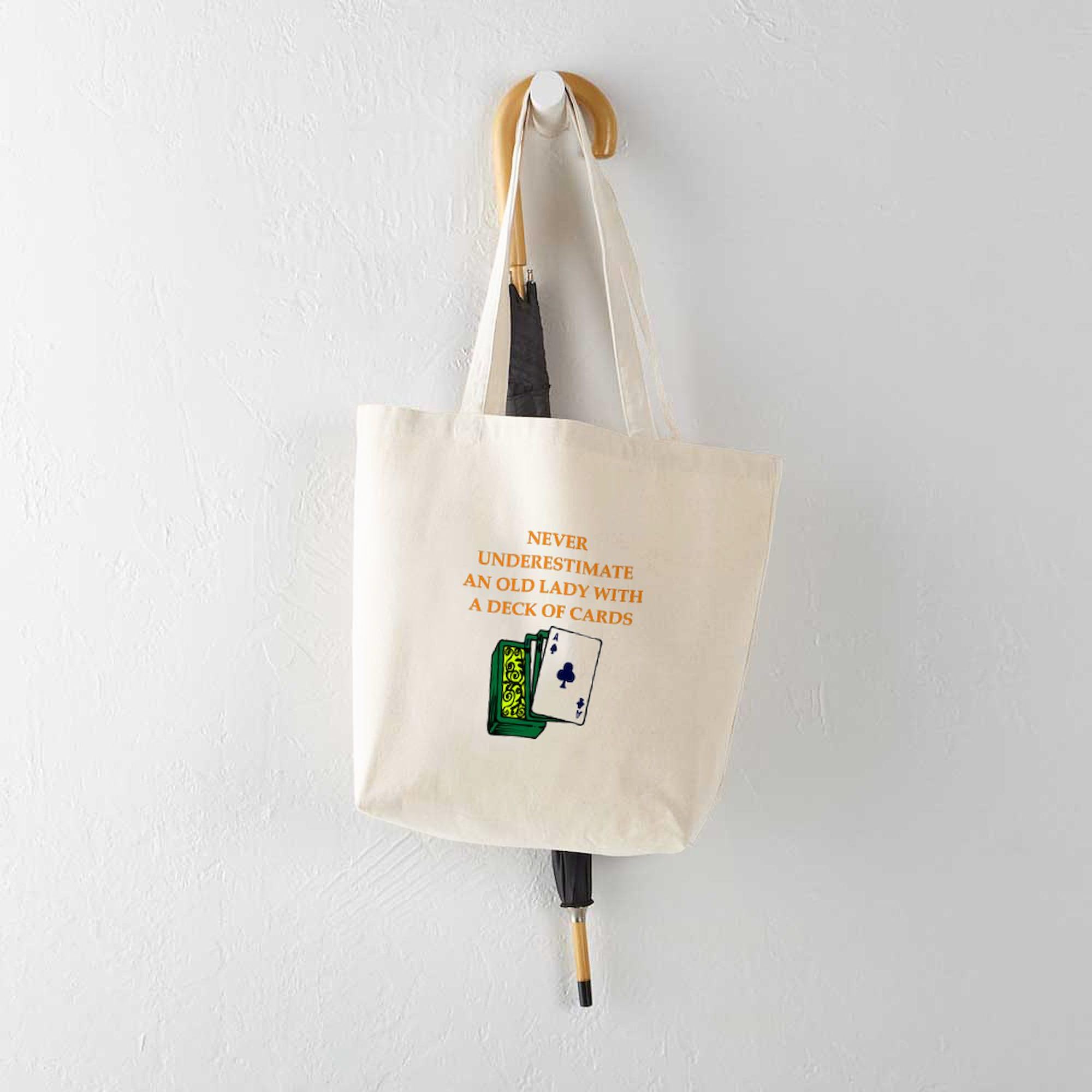Funny Joke Tote Bag - Natural Canvas Reusable Shopping Bag for Groceries, Beach & Everyday Use | Eco-Friendly & Durable | CafePress