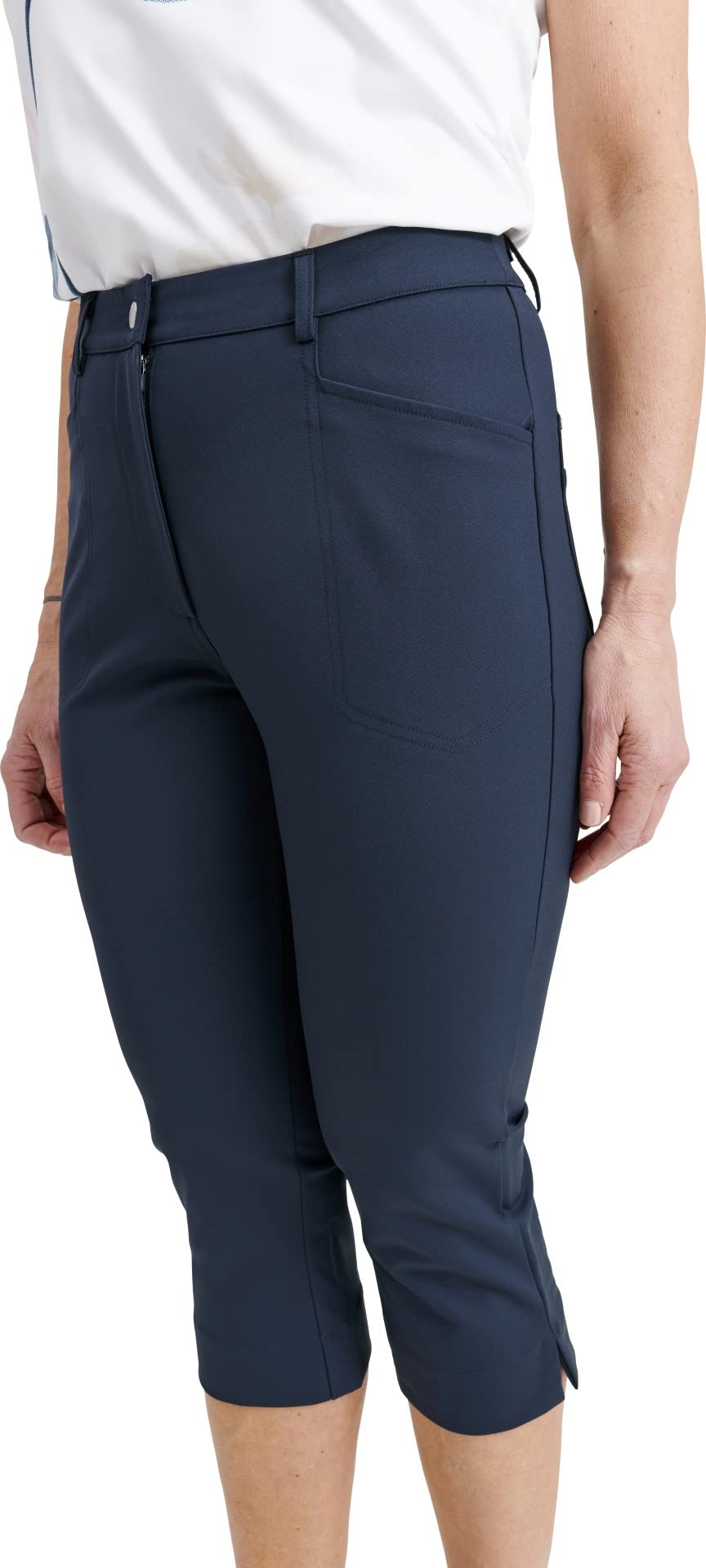 ABACUS Sportswear Women's 4-Way Stretch Breathable Golf Capris - Moisture Wicking Drycool Technology for Comfort & Performance - Perfect for Golf, Tennis & Active Lifestyles