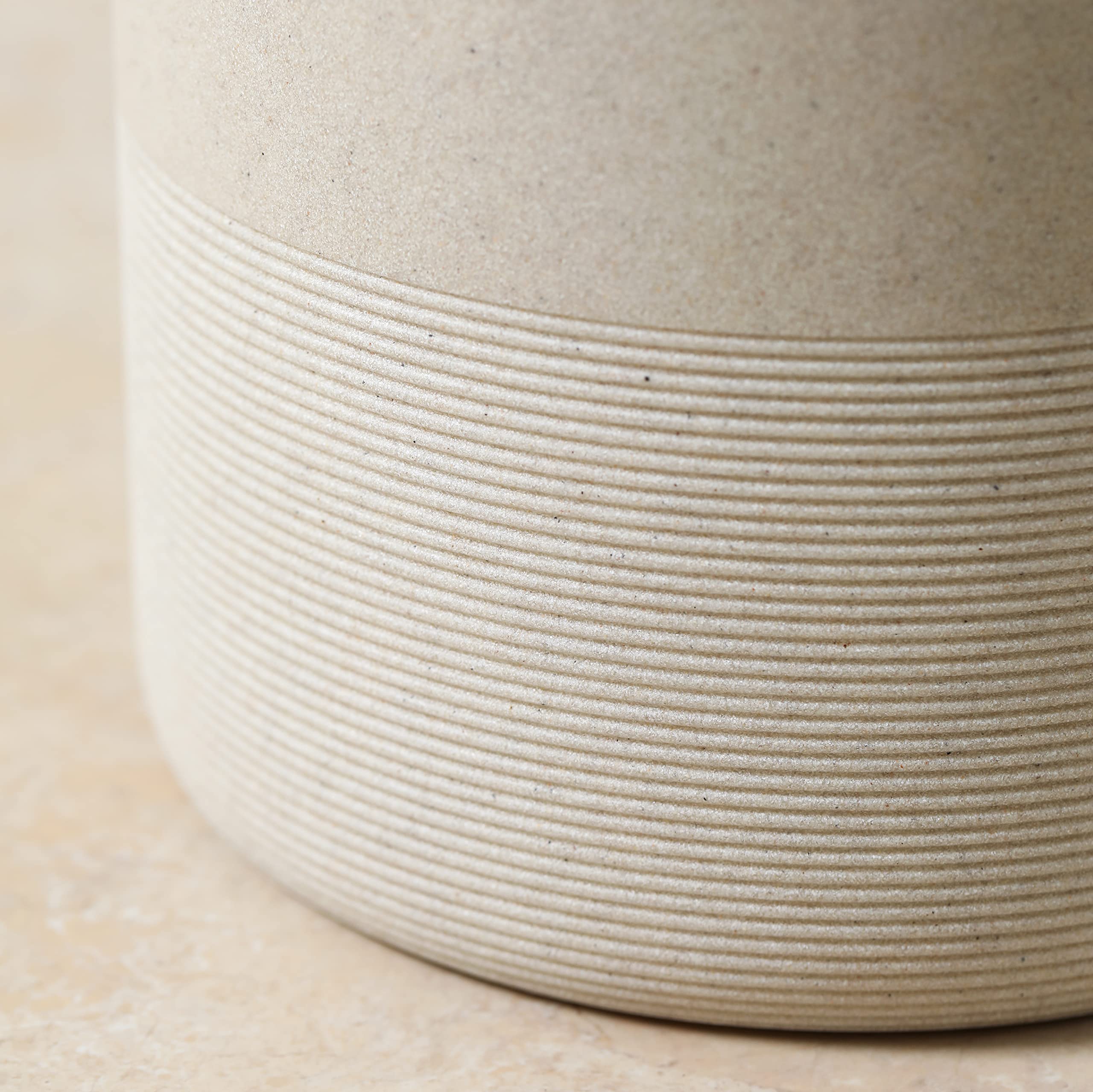 Premium Polyresin Wastebasket - Durable Garbage Bin for Bathroom, Kitchen, Home Office & Powder Room | Elegant Trash Can for Home, Office & Commercial Use