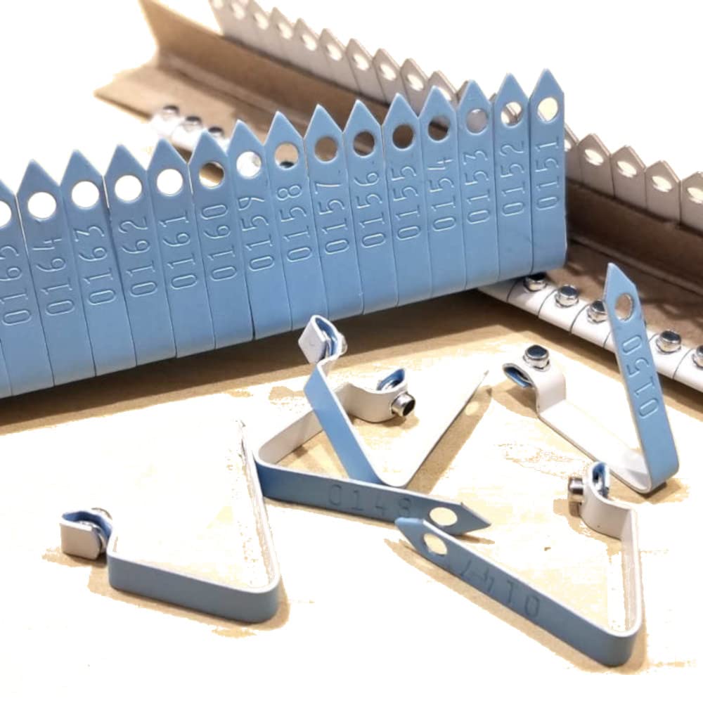 Custom Chicken Wing Bands 700pcs - Light Blue for Poultry Farming