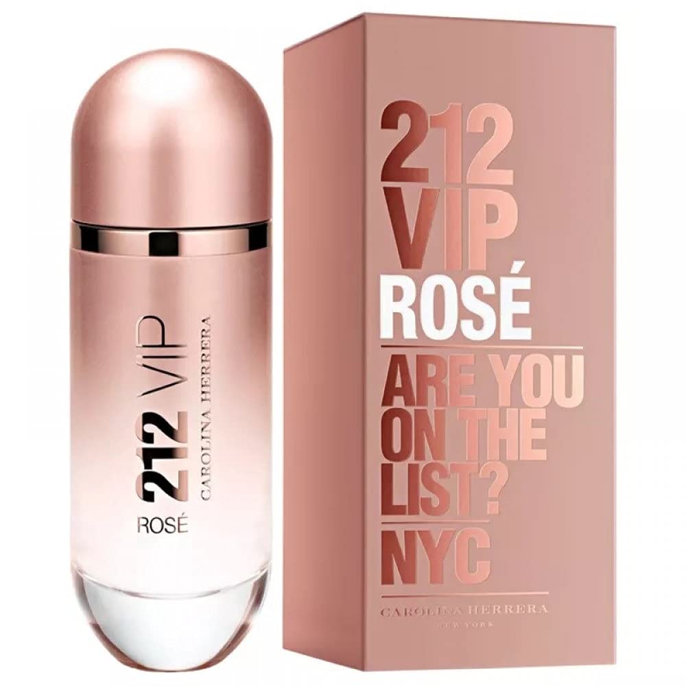 Carolina Herrera 212 VIP Rose Women's Eau de Parfum Spray - 4.2 oz Floral Perfume for Women | Daytime, Night Out & Special Occasions