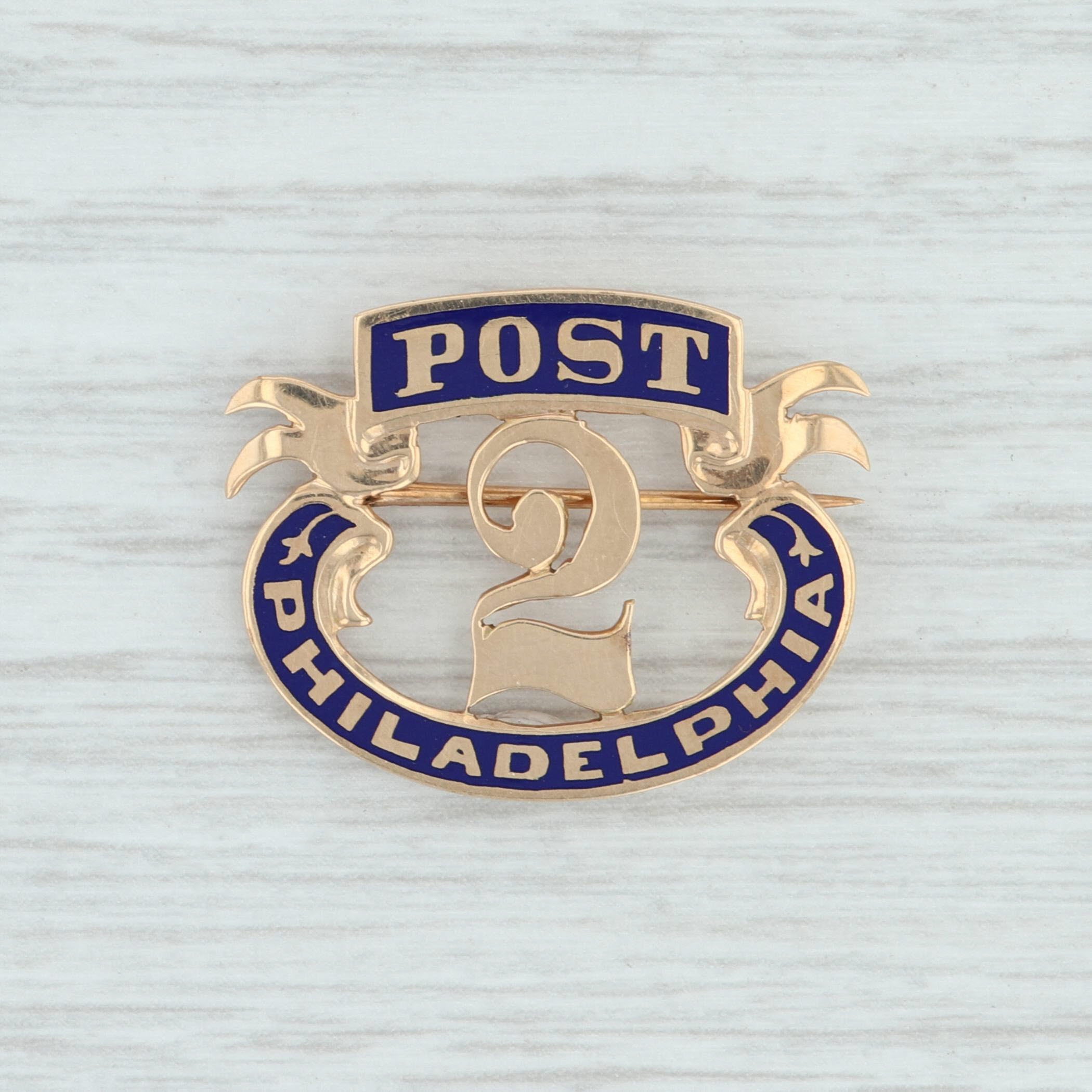 Antique 10k Gold Grand Army Republic Pin - Vintage GAR Post #2 Philadelphia Civil War Era Collectible - Perfect for History Buffs & Memorabilia Displays