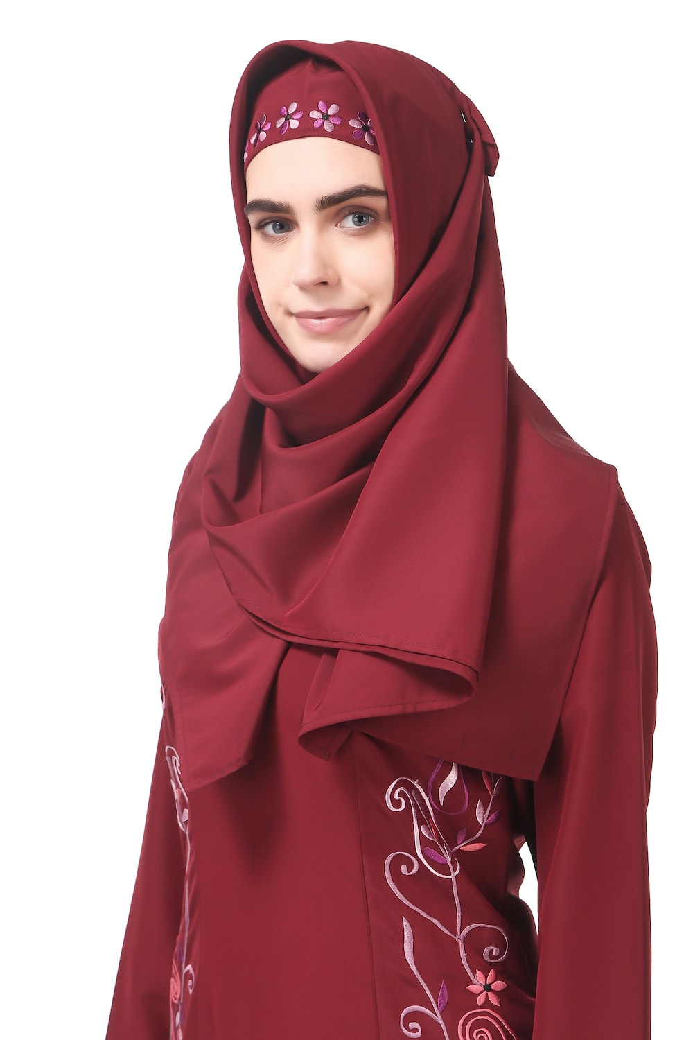 Elegant Fully Embroidered Side Panels Princess Seam Abaya Dress - Modest Islamic Fashion for Women - Perfect for Prayer, Special Occasions & Everyday Wear