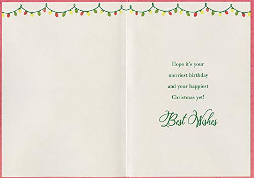 Designer Greetings Stack of Green Presents Christmas Birthday Card for Adults - Thoughtful Holiday & Celebration Greeting Card for Friends, Family & Coworkers