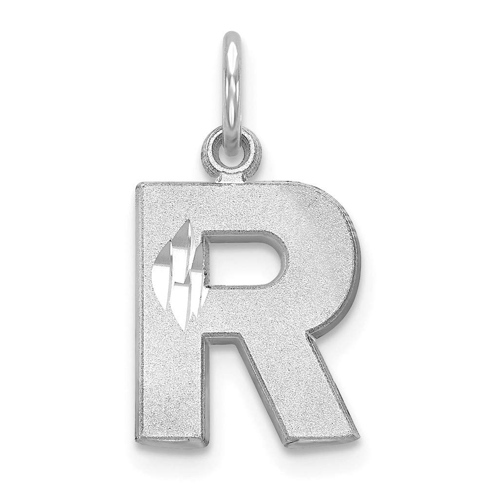 14K Solid Gold Personalized Monogram Initial Charm Pendant Necklace - Custom Name Letter Jewelry for Women (White/Yellow Gold, A-Z) | Elegant Gift for Birthday, Anniversary & Special Occasions