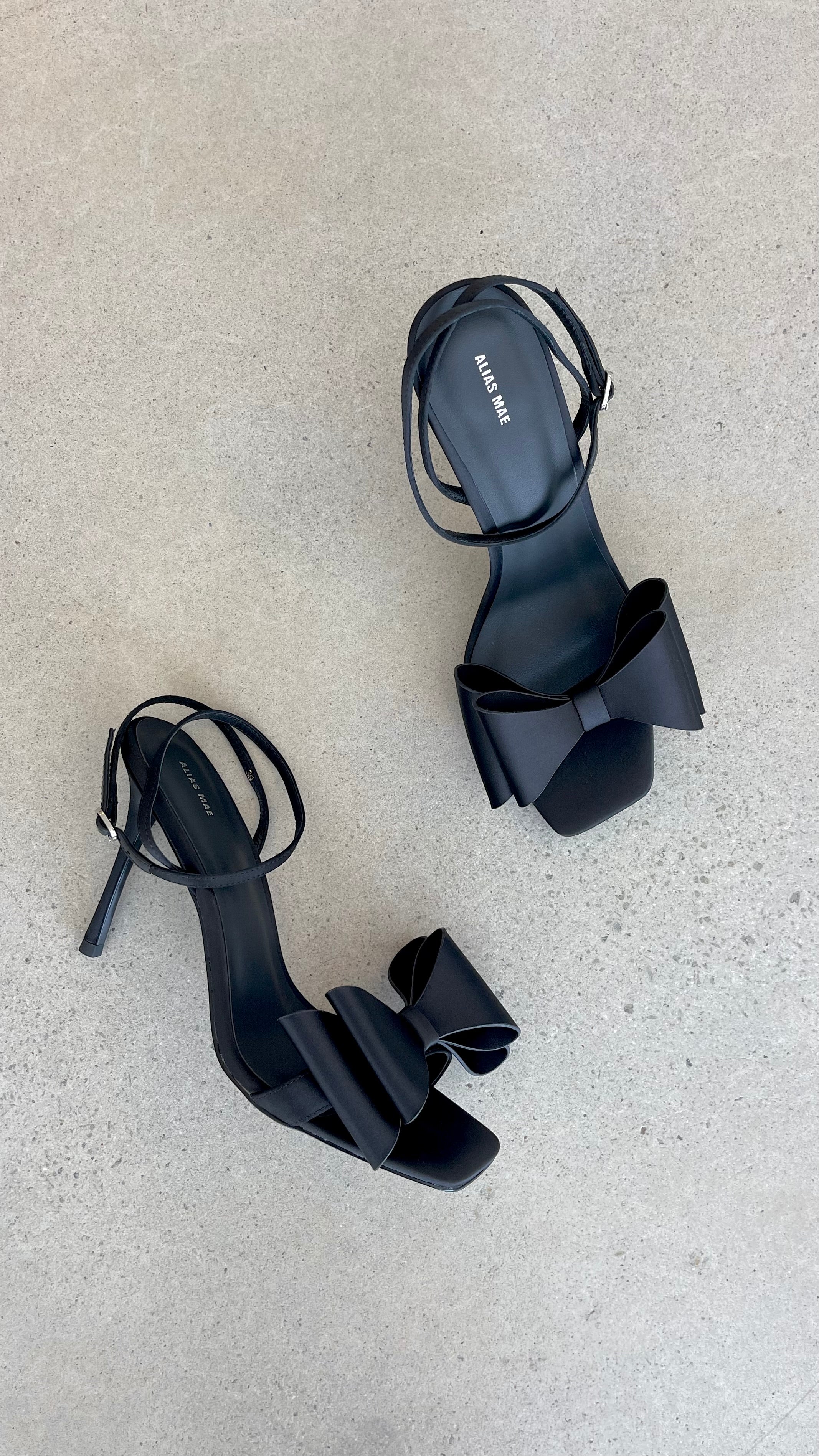 Gabby Heel Black Satin - Elegant High Heels for Women | Perfect for Parties, Weddings & Evening Events