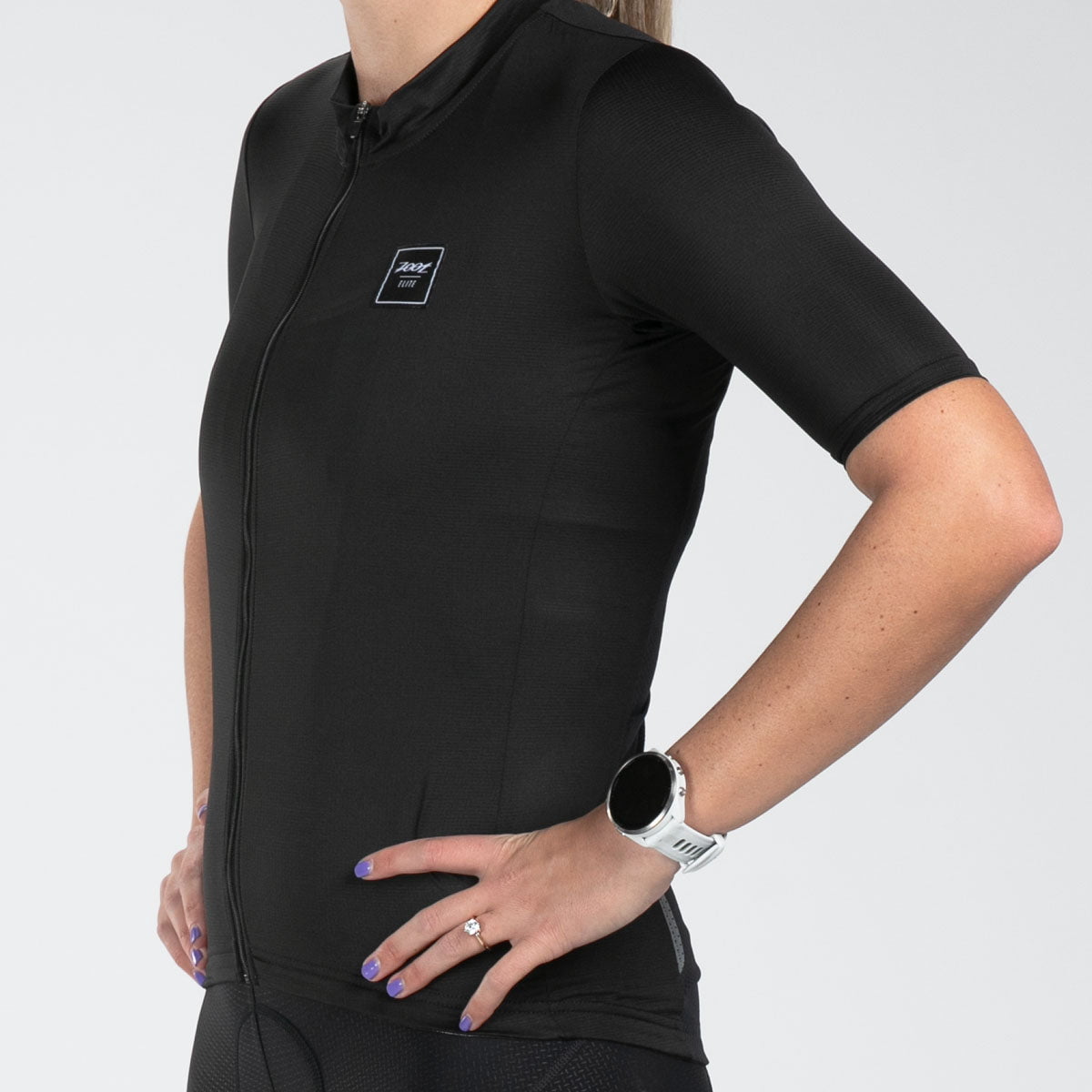 Women's Elite 2.0 Cycling Aero Jersey - Black | High-Performance Bike Jersey for Road Cycling & Training | Breathable & Comfortable for Long Rides