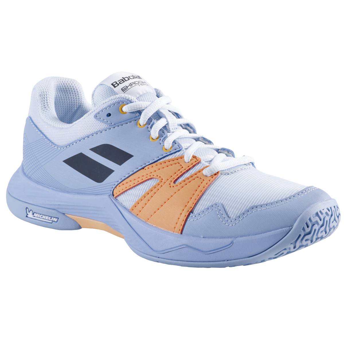 Babolat Shadow Team Women's Indoor Court Shoes - Light Blue Tennis Shoes for Women - Non-Slip Volleyball & Badminton Shoes with Cushioning - Perfect for Indoor Sports & Gym Workouts