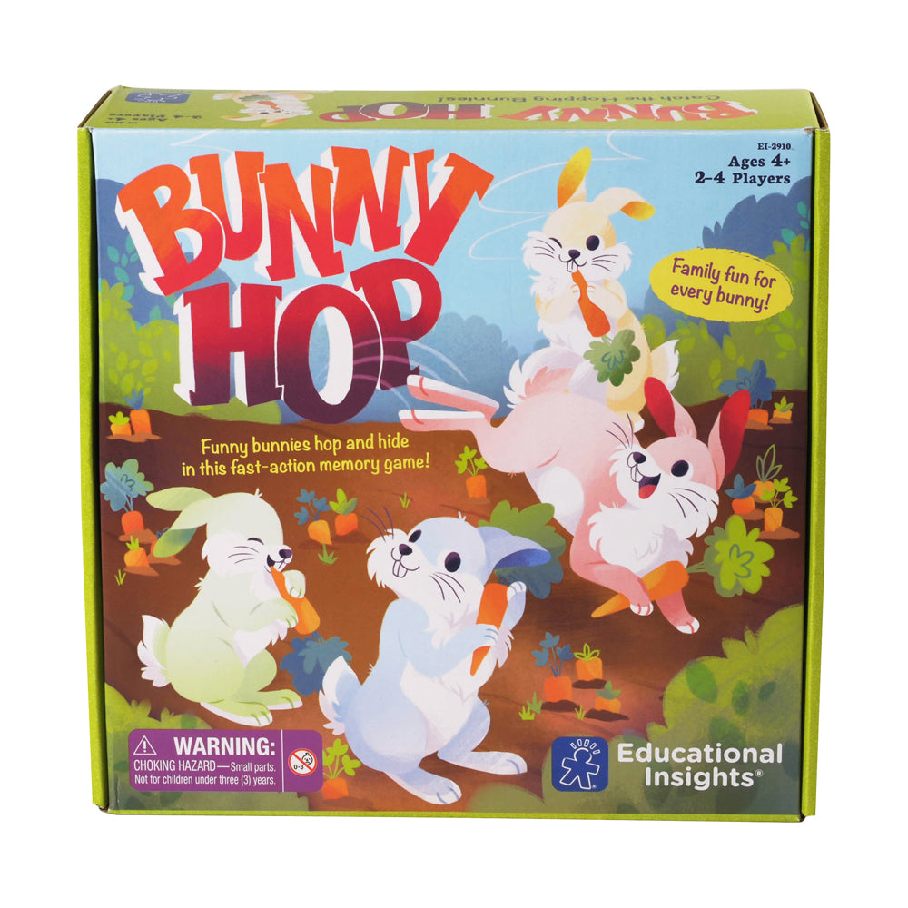 Educational Insights Bunny Hop Memory Strategy Board Game for Kids - Fun Learning Game for Family Game Night & Classroom Activities