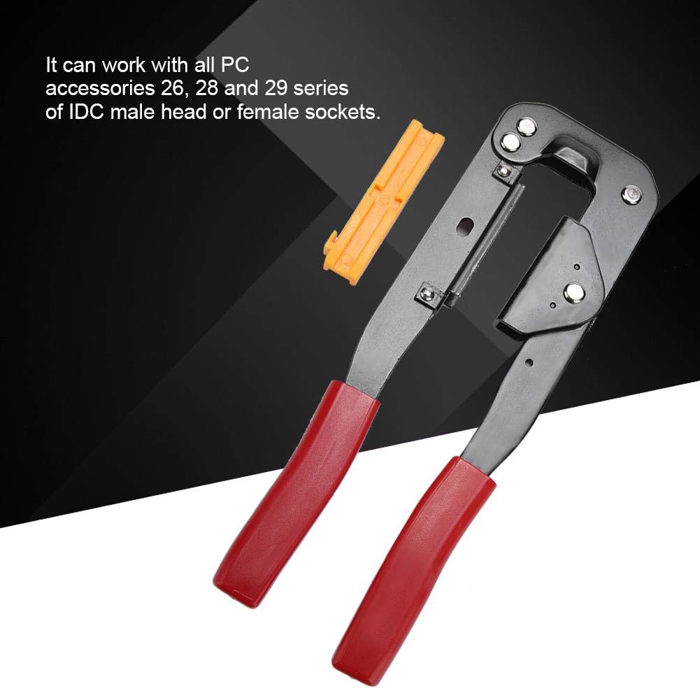 Flat Ribbon Cable Crimping Tool - YTH214 IDC Connector Crimper for Computer & Electronics - Perfect for FC Terminal Cutting and Network Cable Repair