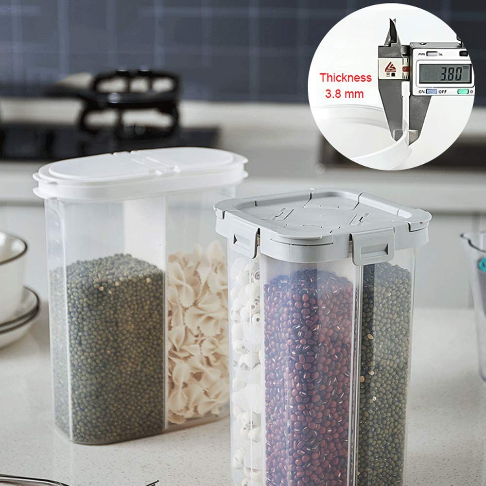 WINIAER 2.3L Airtight Food Storage Container for Cereal, Flour, Rice - Kitchen & Pantry Organization