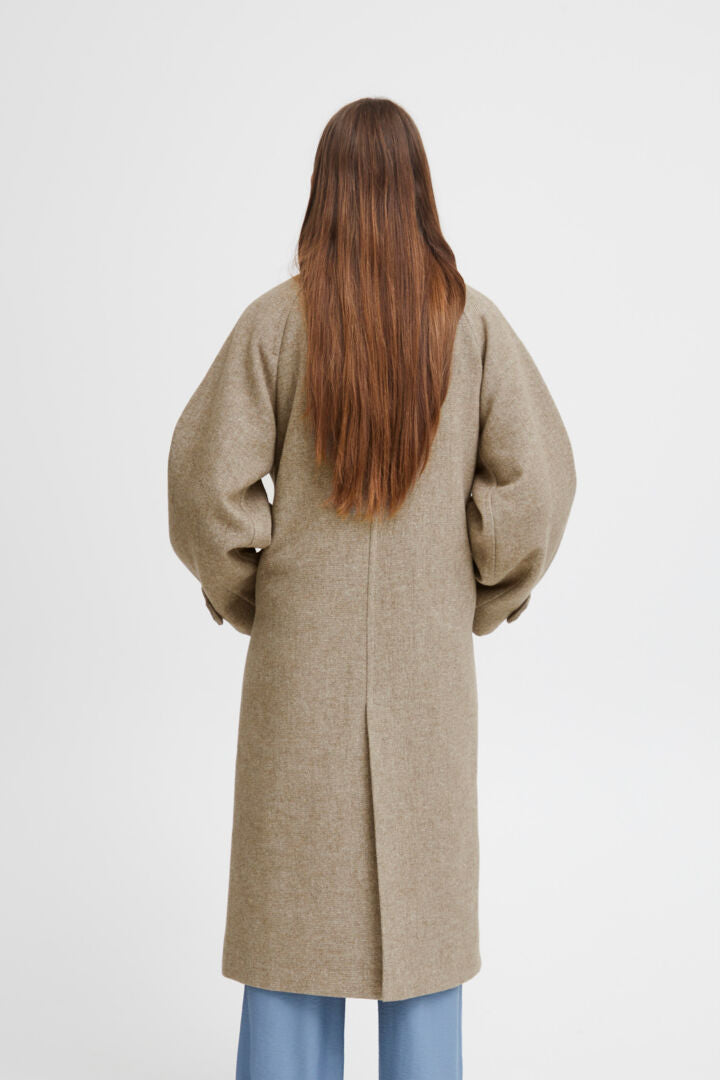 Iva Coat Women's Lightweight Trench Coat - Desert Taupe Color, Water-Resistant Outerwear for Fall & Spring | Perfect for Office, Travel & Casual Outfits