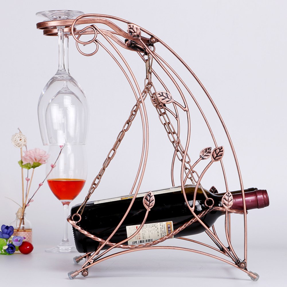 Premium Wine Glass Holder - Freestanding Stemware Storage Organizer & Display Stand (10x10x16 Inches / 26x25x41cm) for Kitchen, Bar, or Dining Room - Perfect for Wine Enthusiasts & Entertaining Guests