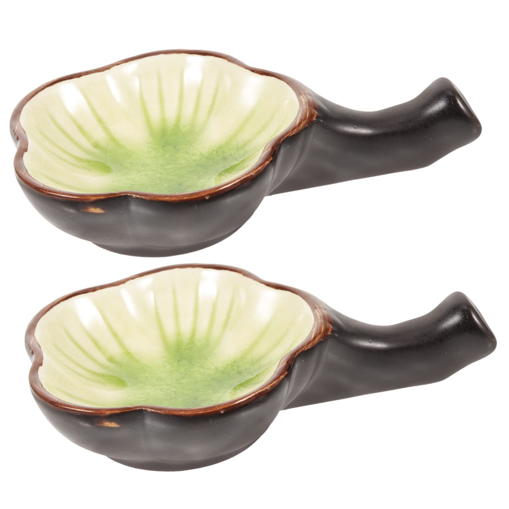 SEWOART 2pc Chinese Calligraphy Brush Set with Ink Dish - Perfect for Desk Decor & Painting