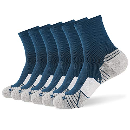 6 Pairs White Blue