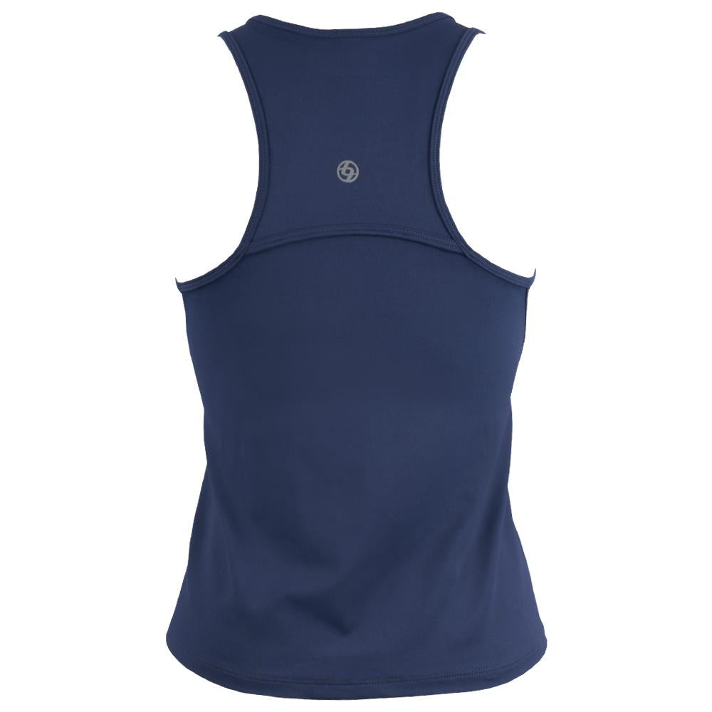 Lija Women's Be Your Best Daily Tank Top - Soft Breathable Workout Shirt for Yoga, Running & Gym - Marine Blue