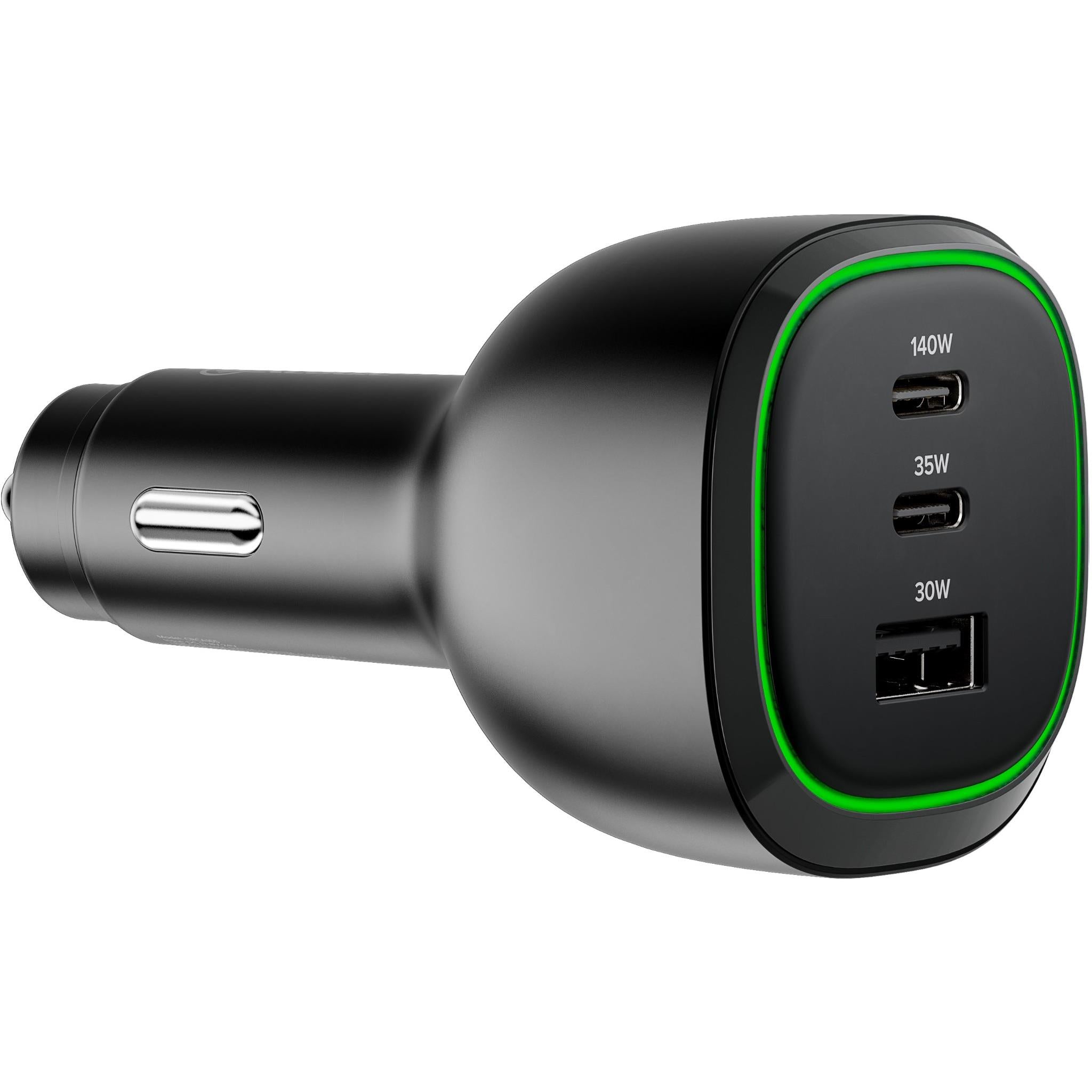 ALOGIC Rapid Power 165W Car Charger - Fast USB-C PD & QC 3.0 Charging for iPhone, Samsung, iPad, Laptop - Perfect for Road Trips & Long Commutes