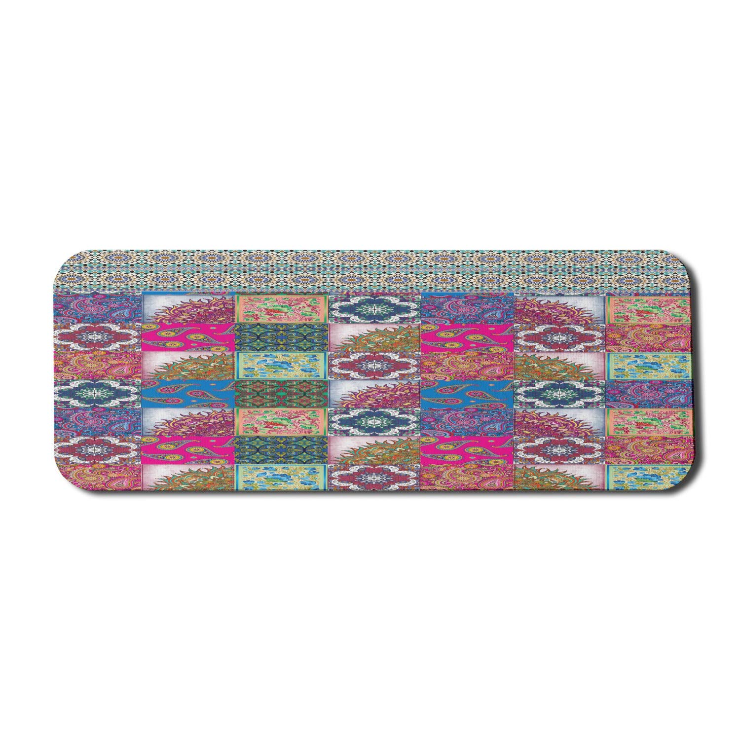 Ambesonne Boho Computer Mouse Pad - Non-Slip Rubber Gaming Mousepad (31
