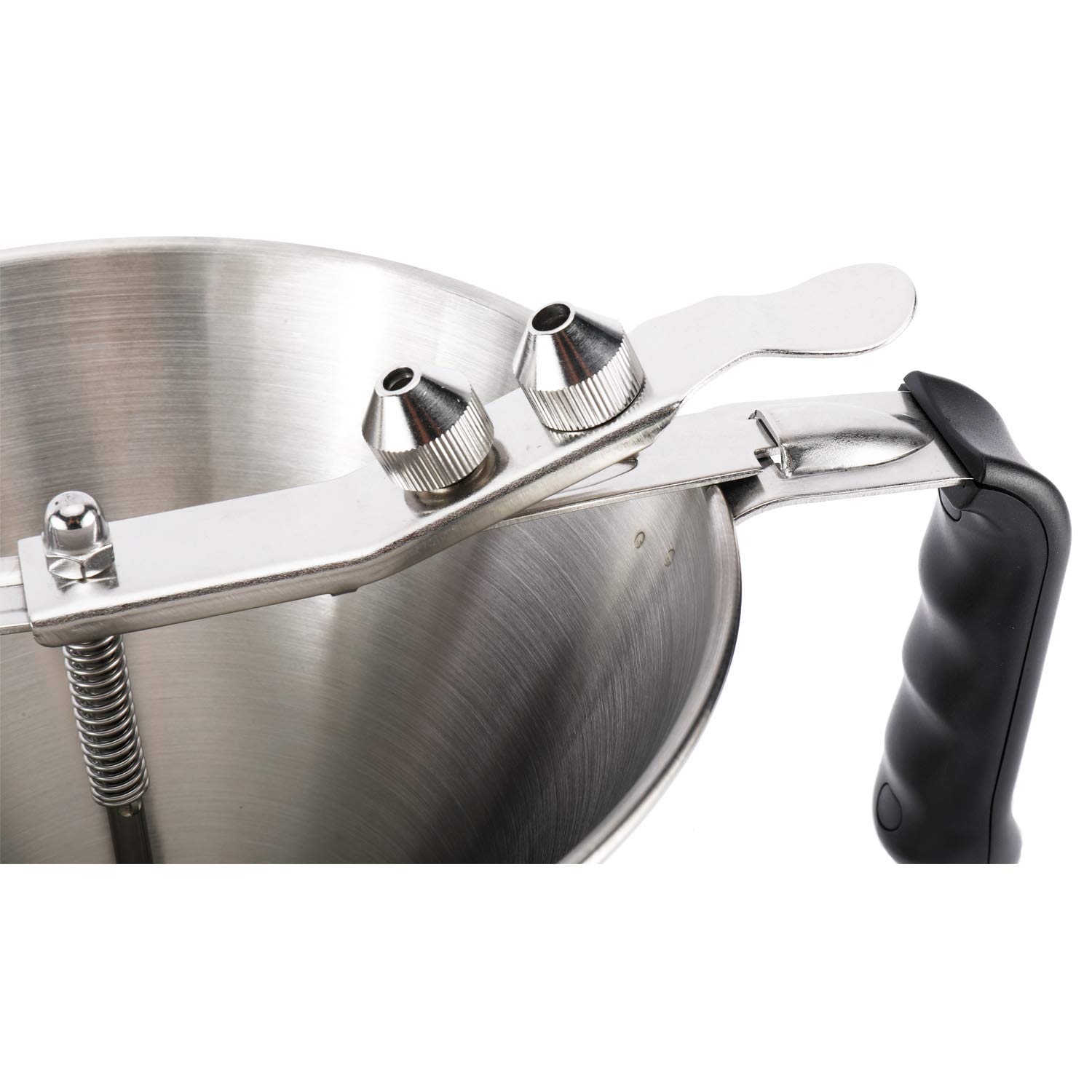 Premium Stainless Steel Cake Decorating Funnel with Stand & 3 Nozzles - 7.68
