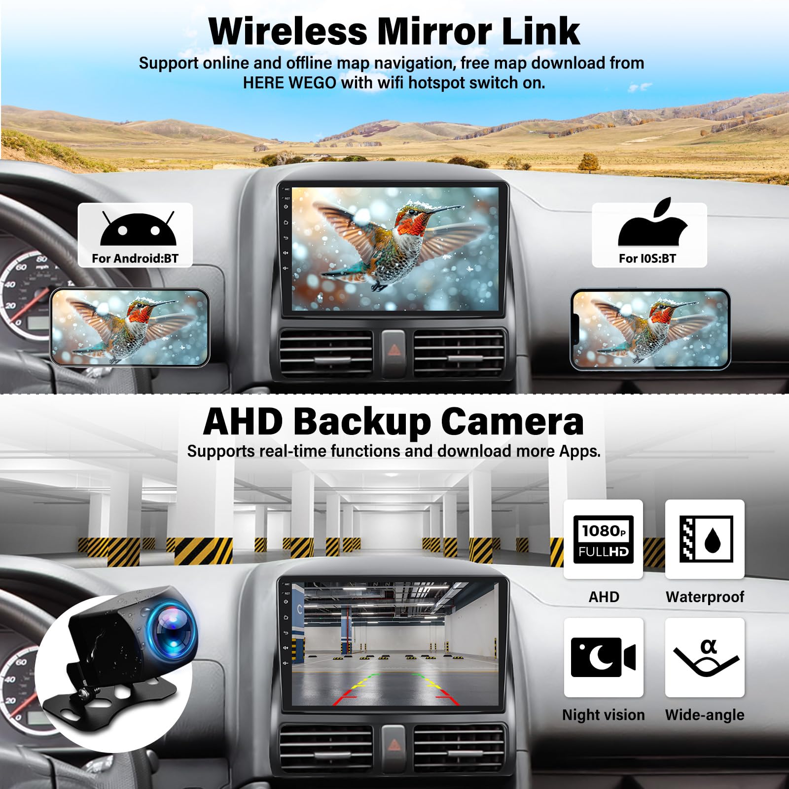 Android 13 Car Stereo for Honda CRV 2002-2006 | 9