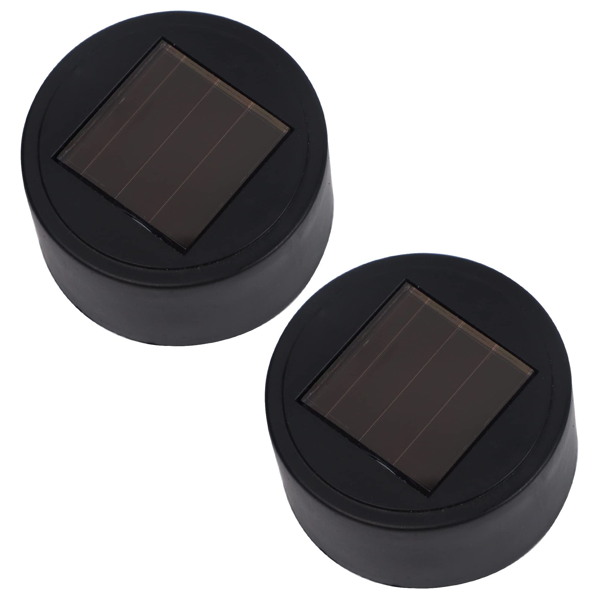 2 Pack Dynaming Solar Light Replacement Tops - Outdoor RGB Color Changing Solar Parts for 23343C | Perfect for Garden, Pathway & Landscape Lighting
