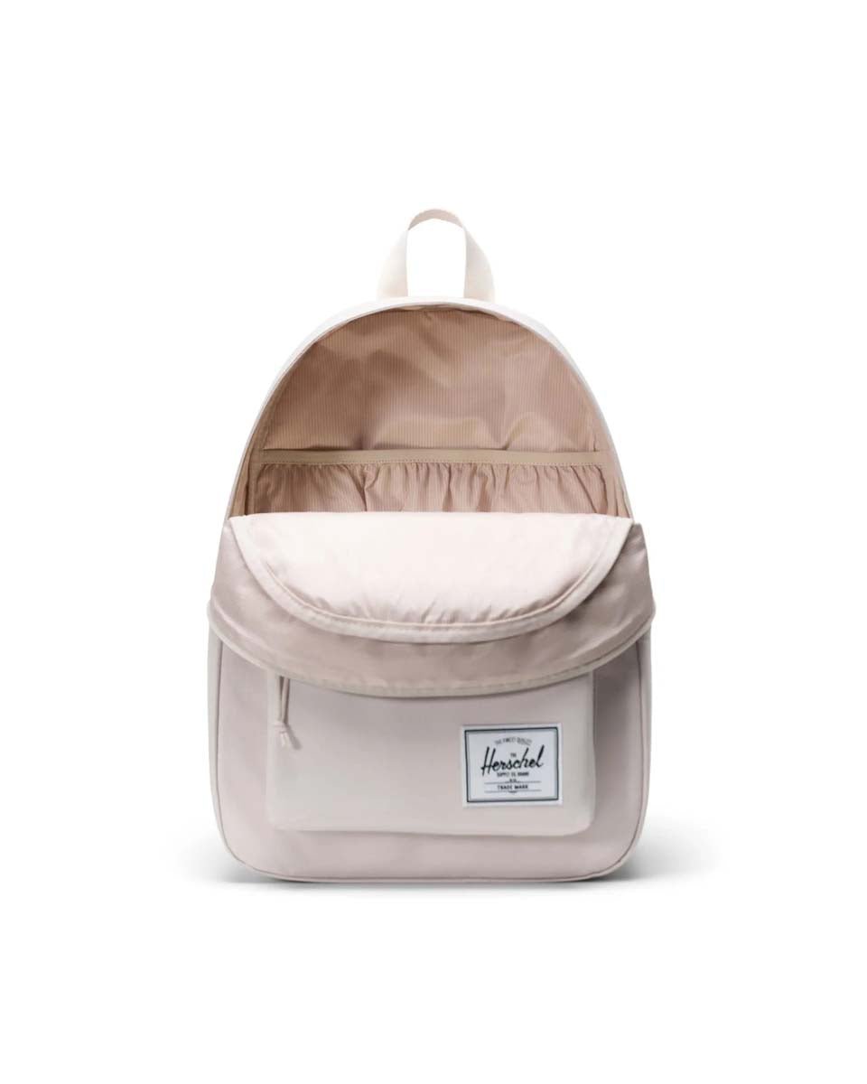 Herschel Classic Backpack - Water-Resistant Laptop Backpack for Men & Women, Moonbeam Color - Perfect for School, Travel & Everyday Use