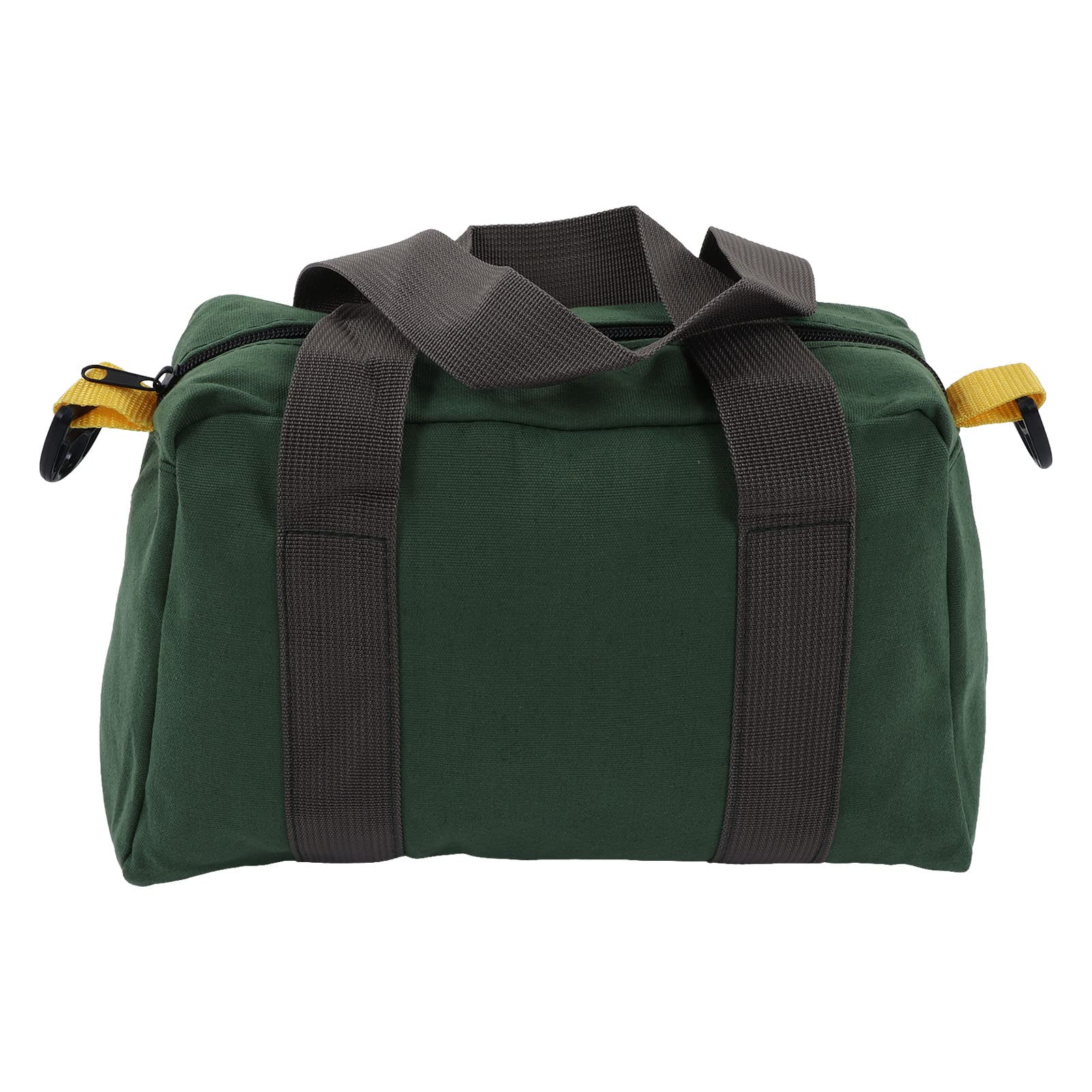 **12 Inch Wide Mouth Waterproof Canvas Tool Tote Bag – Portable Multifunctional High Capacity Tool Organizer for Vehicle Maintenance, Carpentry & Technicians – Durable Green Tool Storage Bag for Work, Travel & Outdoor Projects**
