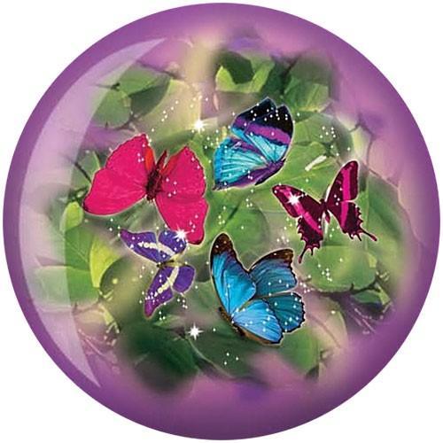 Brunswick Butterflies Glow Viz-A-Ball Bowling Ball - High Performance for Night Bowling & League Play - Perfect for Beginners and Pros