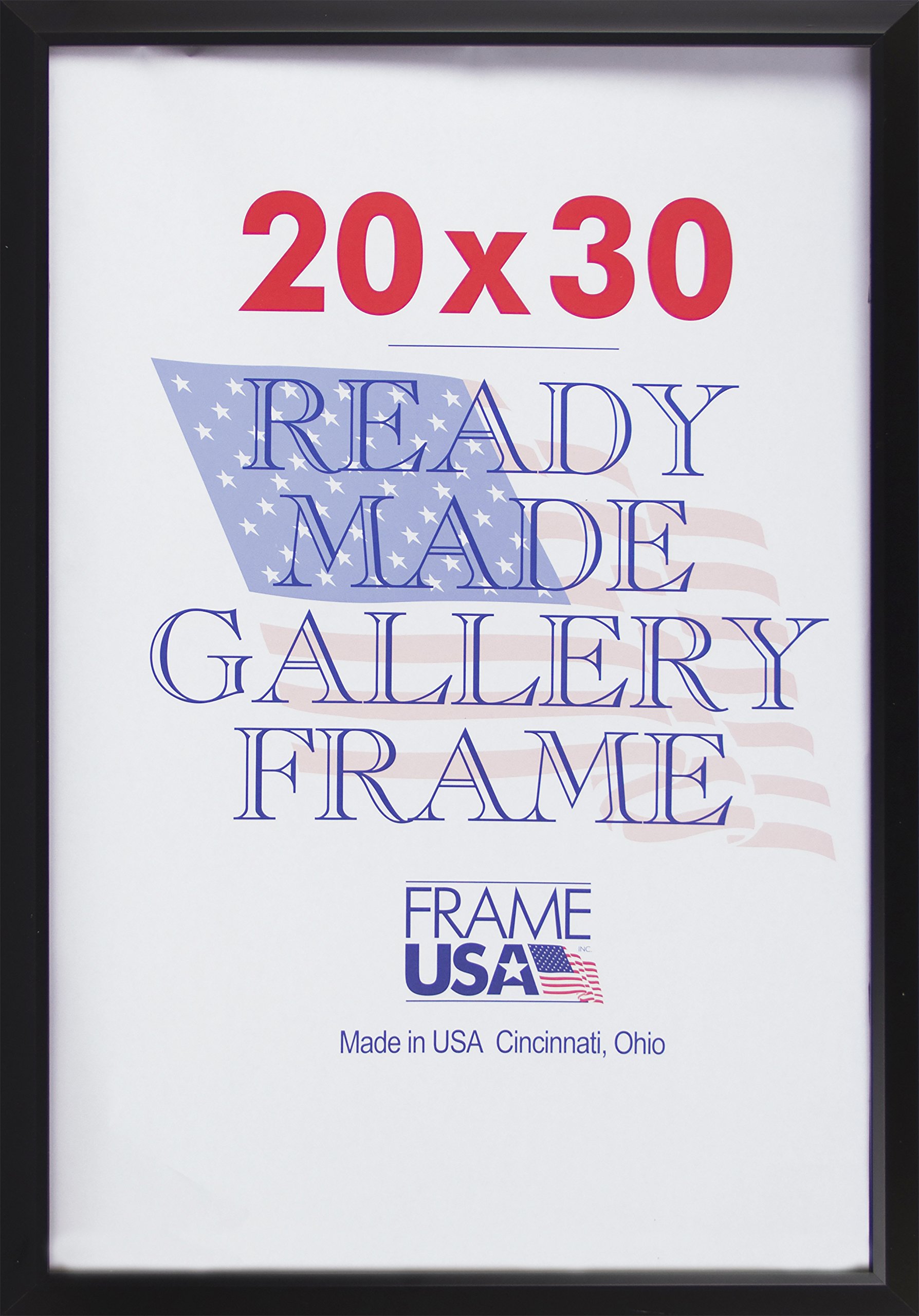 Frame USA Budget Saver Series 20x30 Polystyrene Poster Frames (Black) - Lightweight Wall Decor for Home, Office & Classroom Displays
