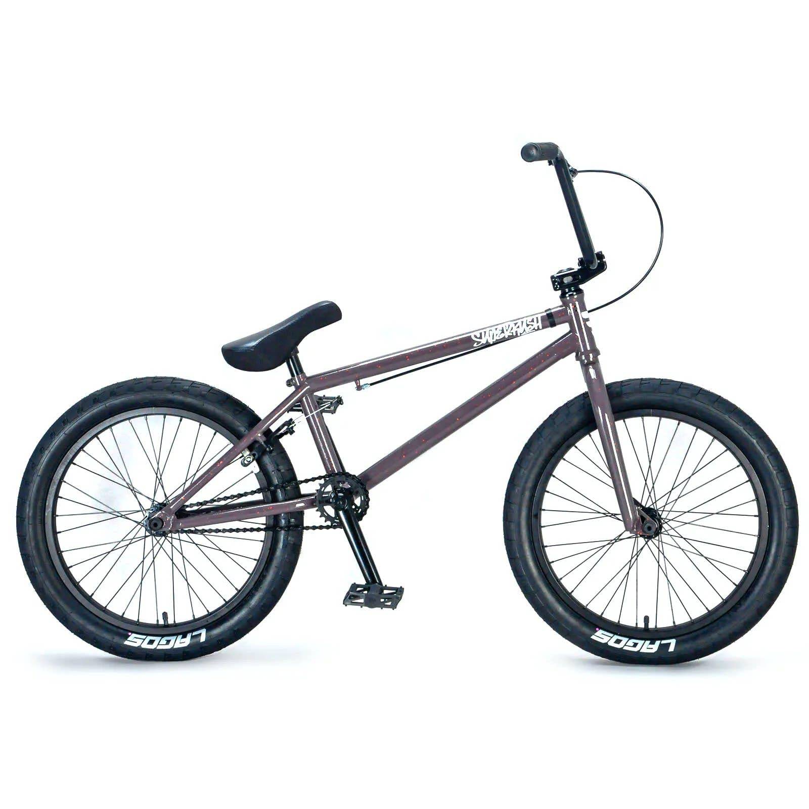 Superkush 20 Inch BMX Wheelie Bike for Kids & Adults - Durable Freestyle Stunt Bike in Grey for Street Tricks, Wheelie Practice & Urban Riding
