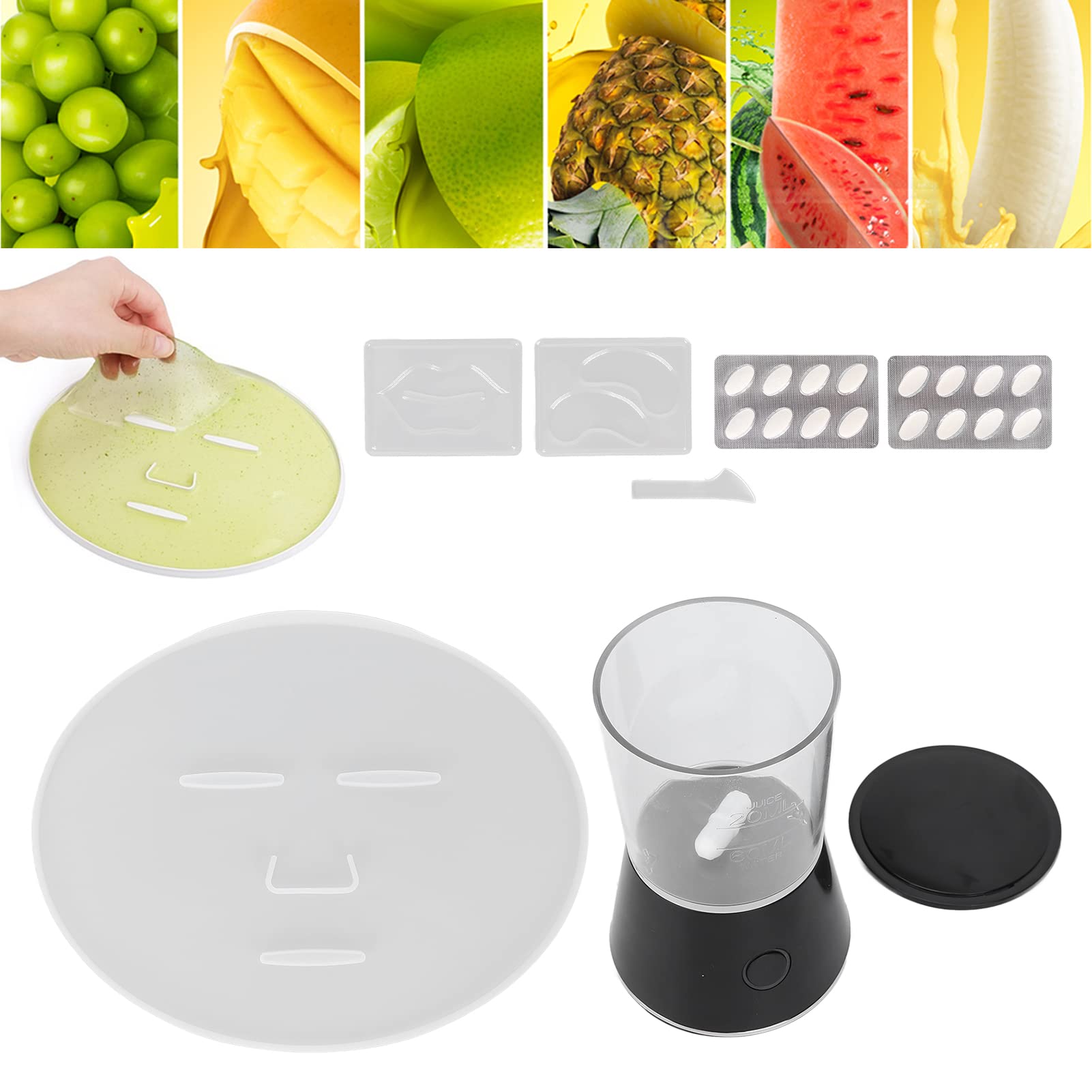 Automatic DIY Facial Mask Machine for Home SPA - Fruit & Vegetable Face Mask Maker Kit with Skin Care Mask for Beauty & Relaxation | Perfect for At-Home Skincare Routine & Self-Care Sessions