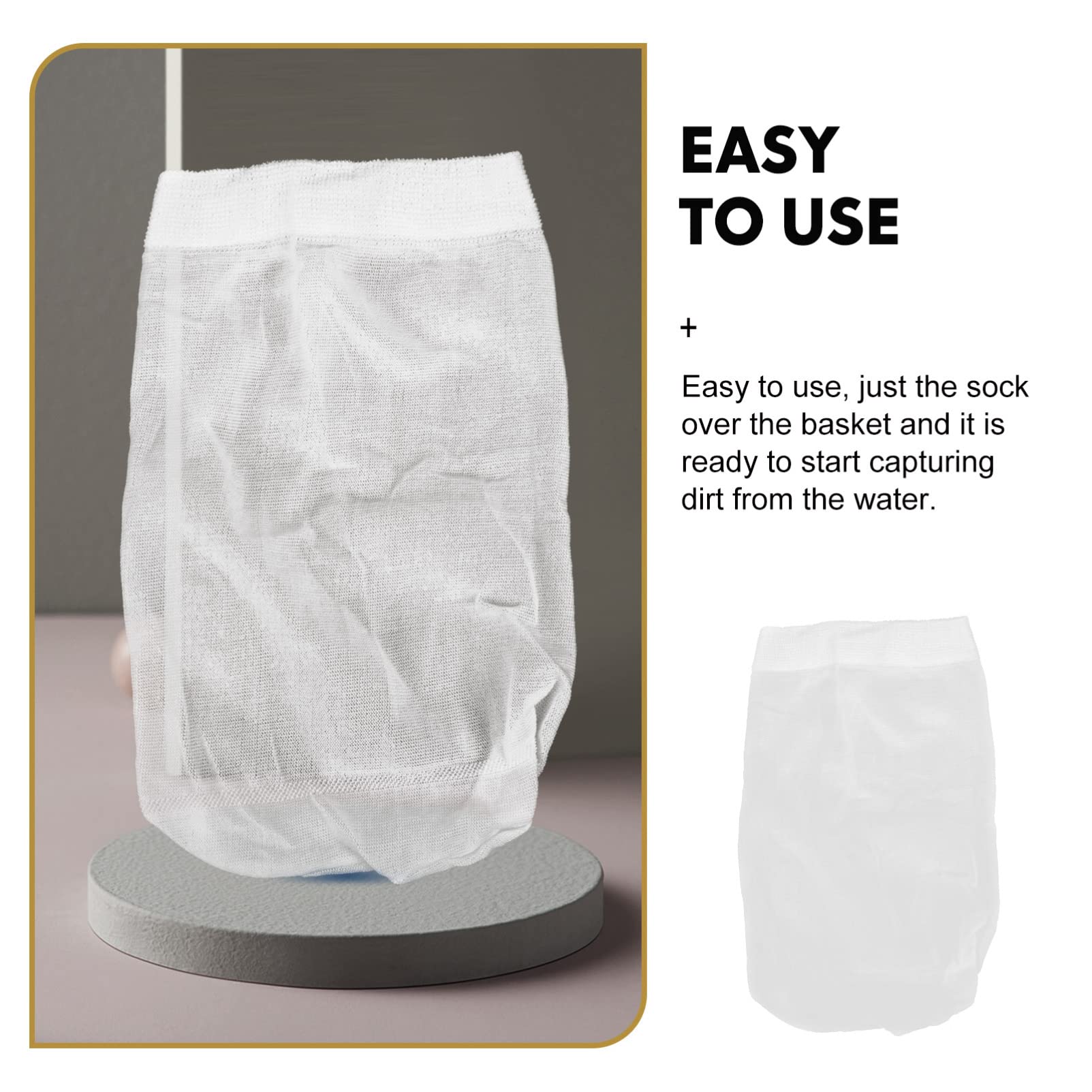30pcs White Nylon Pool Skimmer Socks - Premium Pool Filter Socks for Inground Swimming Pools - Durable Skimmer Basket Replacement - Perfect for Pool Maintenance, Water Filtration & Clean Swimming Experience