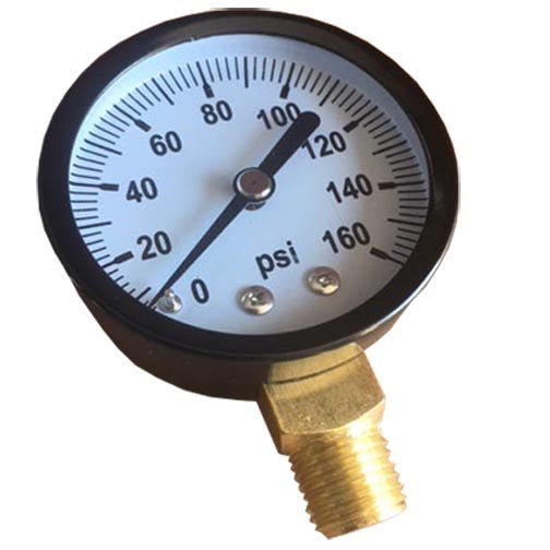 0-160 PSI Regulator Gauge Clock Meter - High Precision Pressure Gauge for Air Compressors, HVAC Systems & Industrial Applications