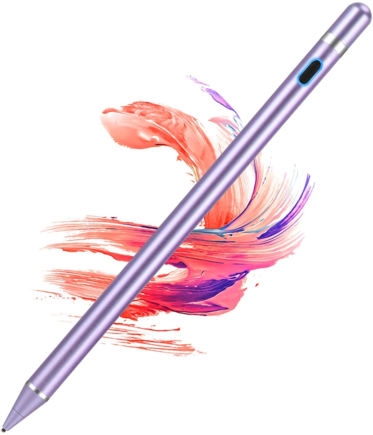 Rechargeable Active Stylus Pen for Touch Screens - Digital Stylus Pencil Compatible with iPad, Android & Most Capacitive Devices - Perfect for Drawing, Note-Taking & Professional Presentations