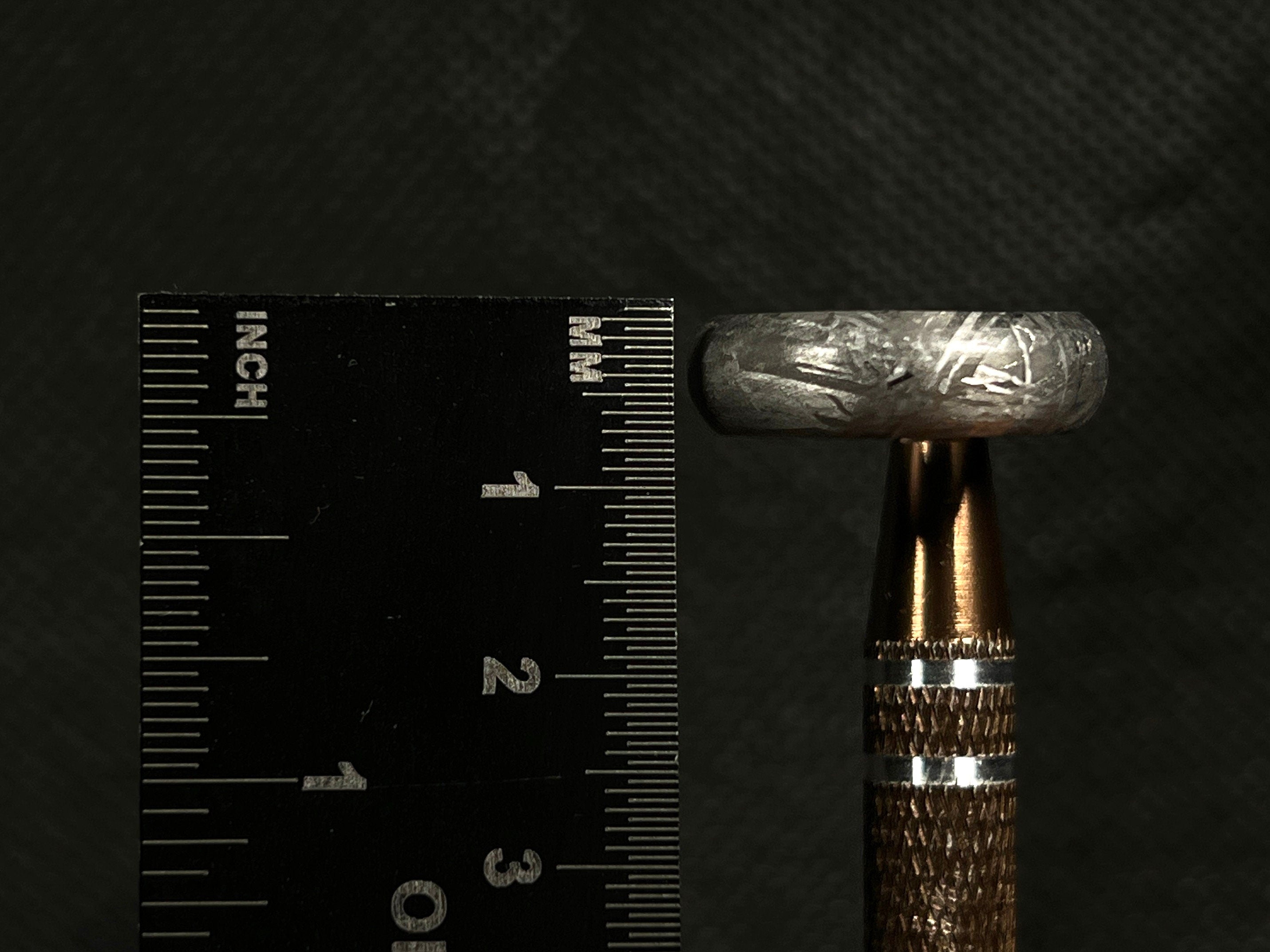GIBEON Meteorite Ring Size 5.5 - Genuine Meteorite Wedding Band for Men & Women, Space Astronomy Jewelry with Unique Widmanstätten Patterns - Perfect for Engagement, Anniversary & Unique Gifts