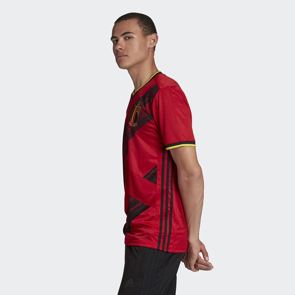 Adidas Men's Belgium Home Soccer Jersey 2023 - Authentic Football Shirt for Fans & Players - Perfect for Matchdays, Training & Casual Wear
