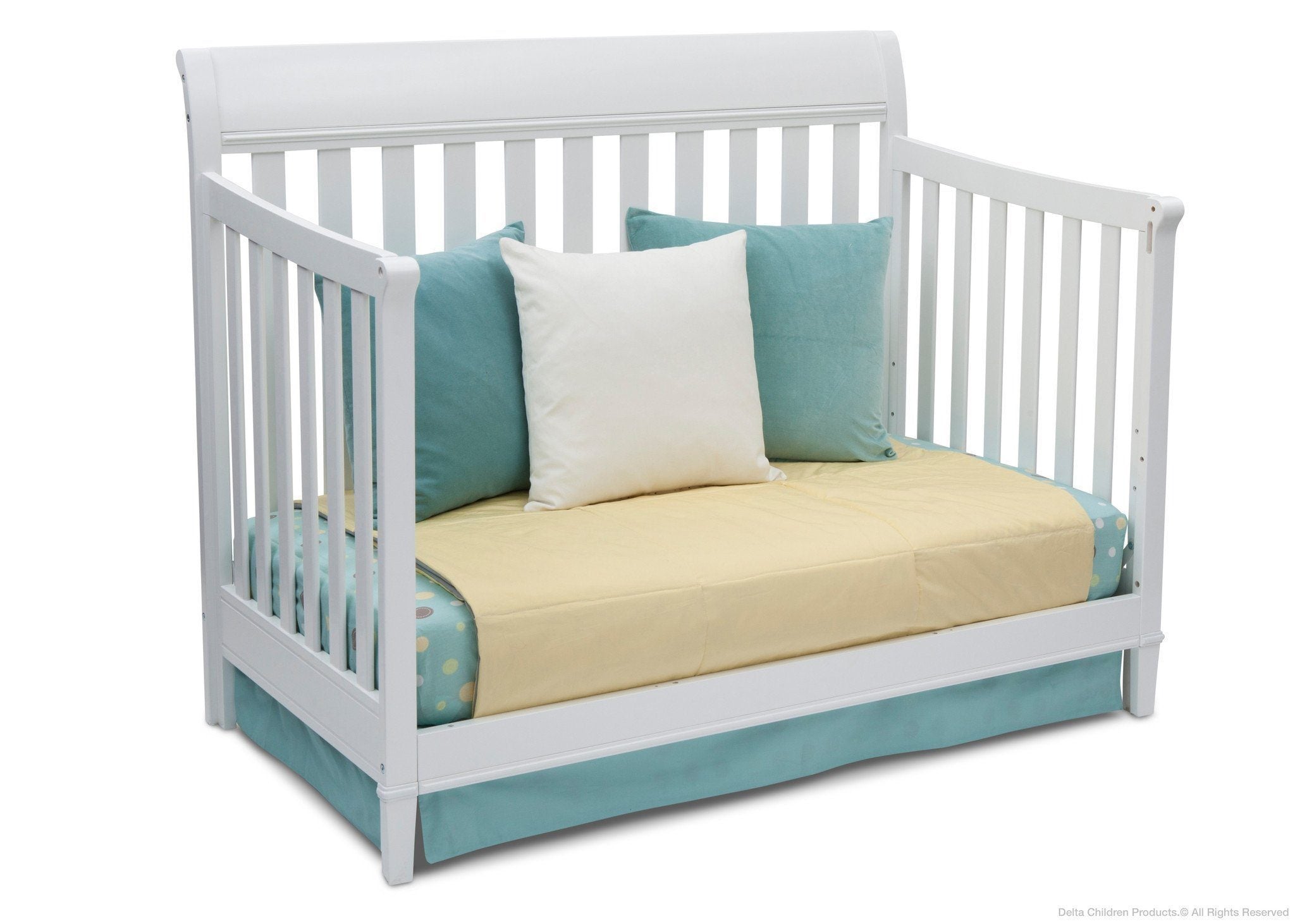 Haven 4-in-1 Convertible Baby Crib - Toddler Bed, Daybed & Full-Size Bed - Safe Nursery Furniture for Newborns to Teens - Perfect for Bedrooms, Daycare & Guest Rooms