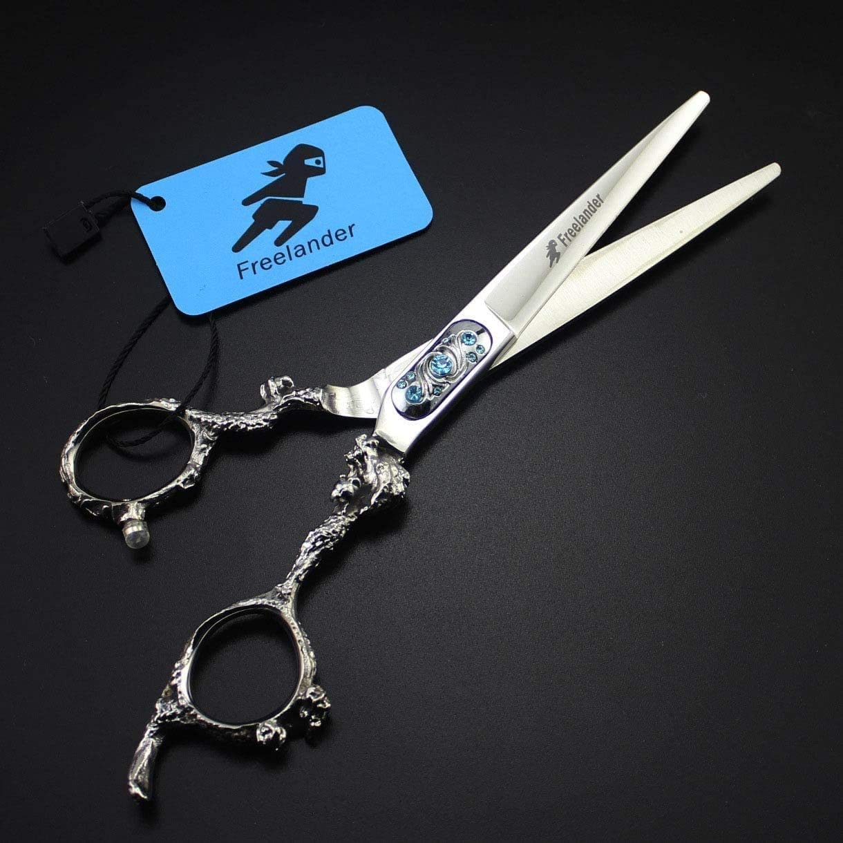 Professional 6 Inch Retro Barber Scissors Set - Luxury Salon Hair Cutting Shears with Tooth Edge for Precision Styling | Perfect for Hairdressers, Stylists & Home Haircuts