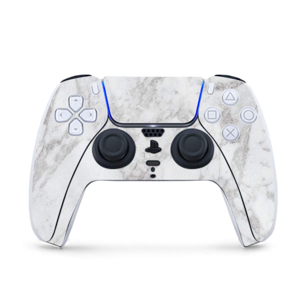 Premium Glossy Glitter Gaming Skin for PS5 Controller - Frost Marble Design | Durable High-Gloss Finish | Easy to Apply & Remove | Made in USA | Perfect for Gaming Enthusiasts & Customization Lovers