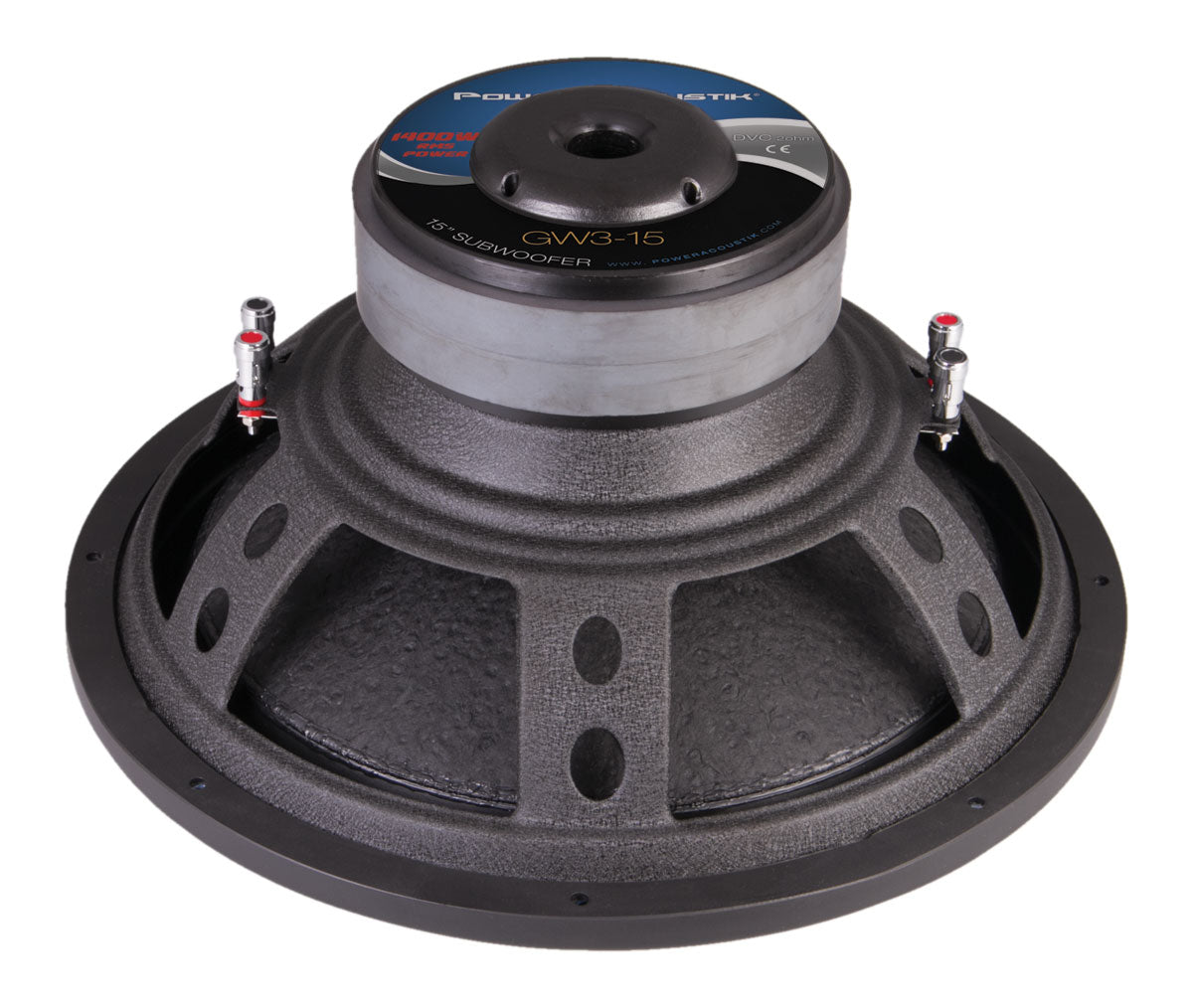 Power Acoustik GW3-15 15-Inch 4000W Peak Car Subwoofer - High Bass Performance for Car Audio, Home Theater & Party Sound Systems