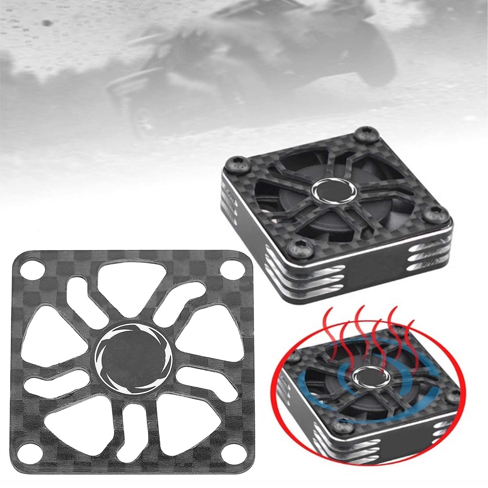 Folany 30mm RC Cooling Fan Cover - Durable Safety Cover for Heat Dissipation on RC Motors & Electric Fans | Perfect for RC Cars, Drones & DIY Electronics Projects