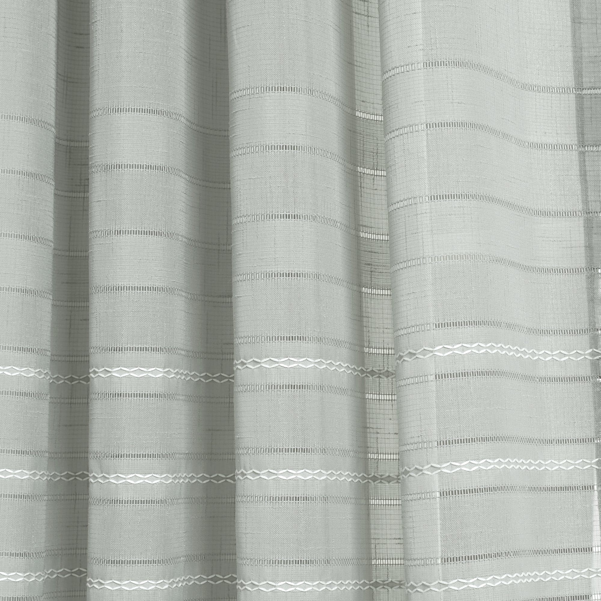 Sheer Window Curtain Panel Set with Grommet Top - Light Filtering Privacy Drapes for Living Room, Bedroom & Office - Bridie Collection