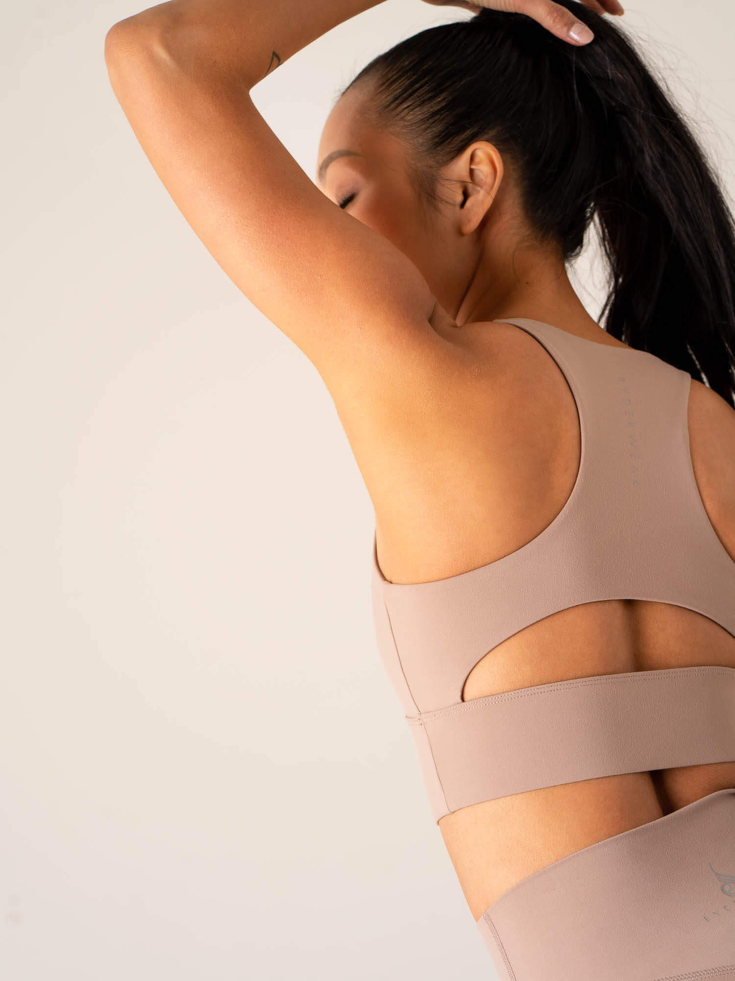 NKD Arch Sports Bra for Women - High Impact Support, Breathable & Comfortable Workout Top for Running, Yoga & Gym - Taupe
