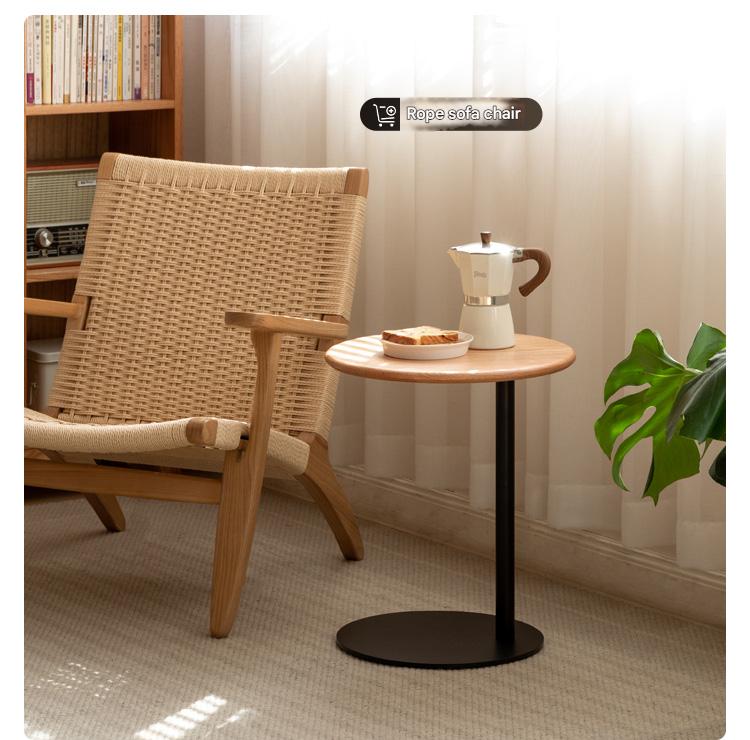Premium Black Walnut Solid Wood Side Table - Handcrafted Nightstand with Natural Wood Grain - Perfect for Bedroom, Living Room & Office Decor