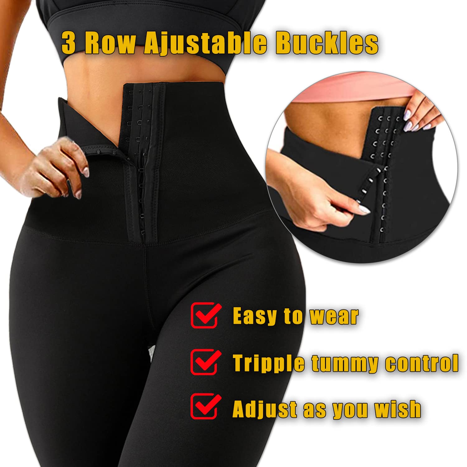 High Waist Corset Leggings for Women - Tummy Control Workout Pants with Waist Cincher | Slimming Body Shaper for Yoga, Gym & Everyday Wear