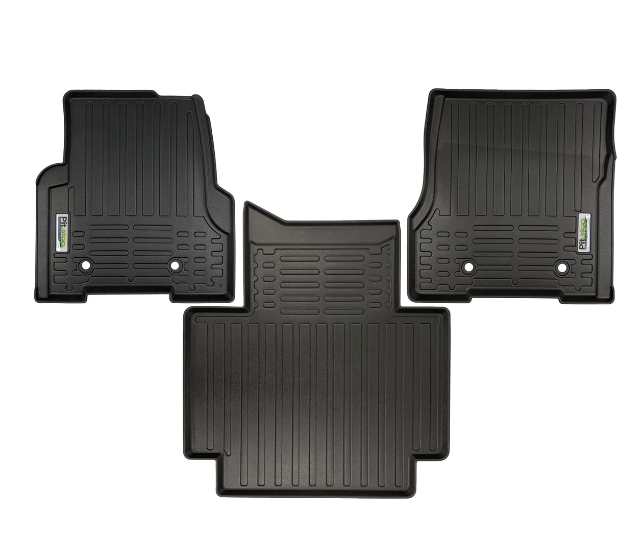 Durable Thermoplastic All-Weather Floor Mats 3-Piece Set for Volvo VNL 2004-2017 - Heavy Duty Protection Against Mud, Snow & Spills - Perfect for Truckers & Long Haul Drivers
