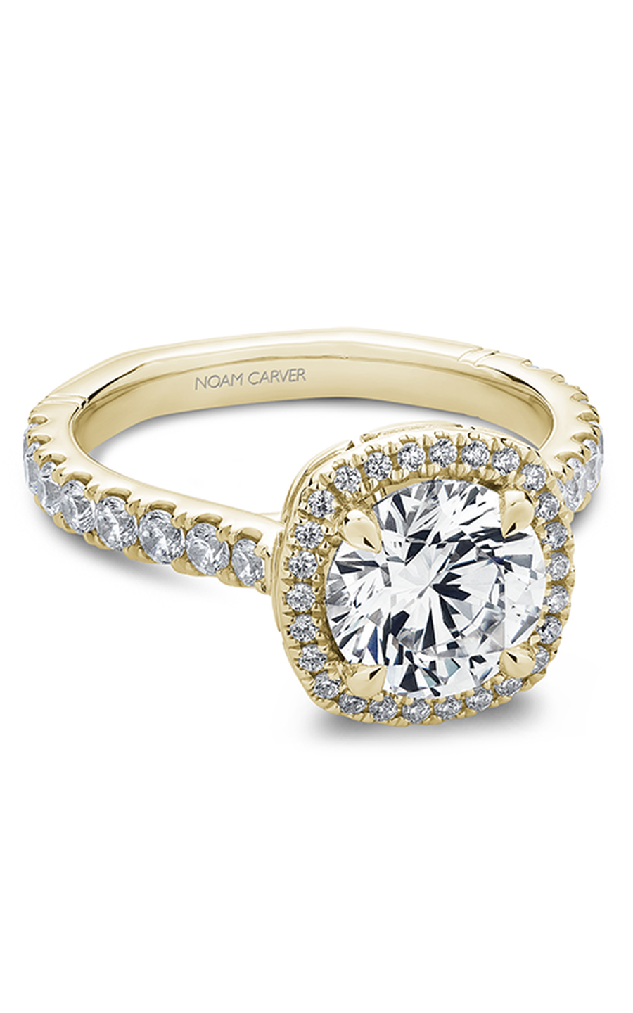 Noam Carver Atelier A016 01YA Diamond Engagement Ring - Elegant Solitaire Wedding Band for Proposals & Anniversaries