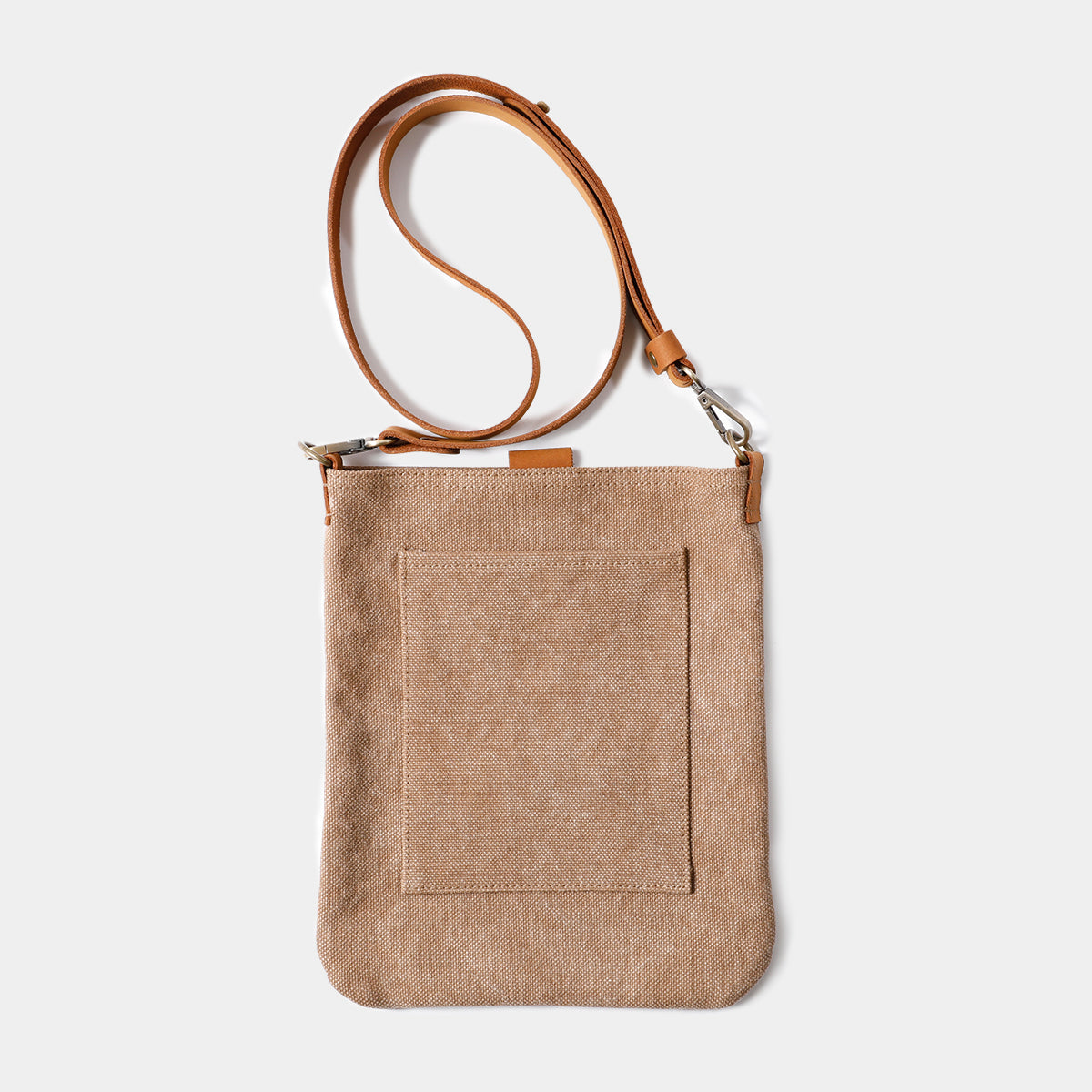 TRAVELER'S COMPANY Canvas Shoulder Bag - S Size Beige | Durable & Stylish Travel Bag for Commuting, Work & Weekend Adventures