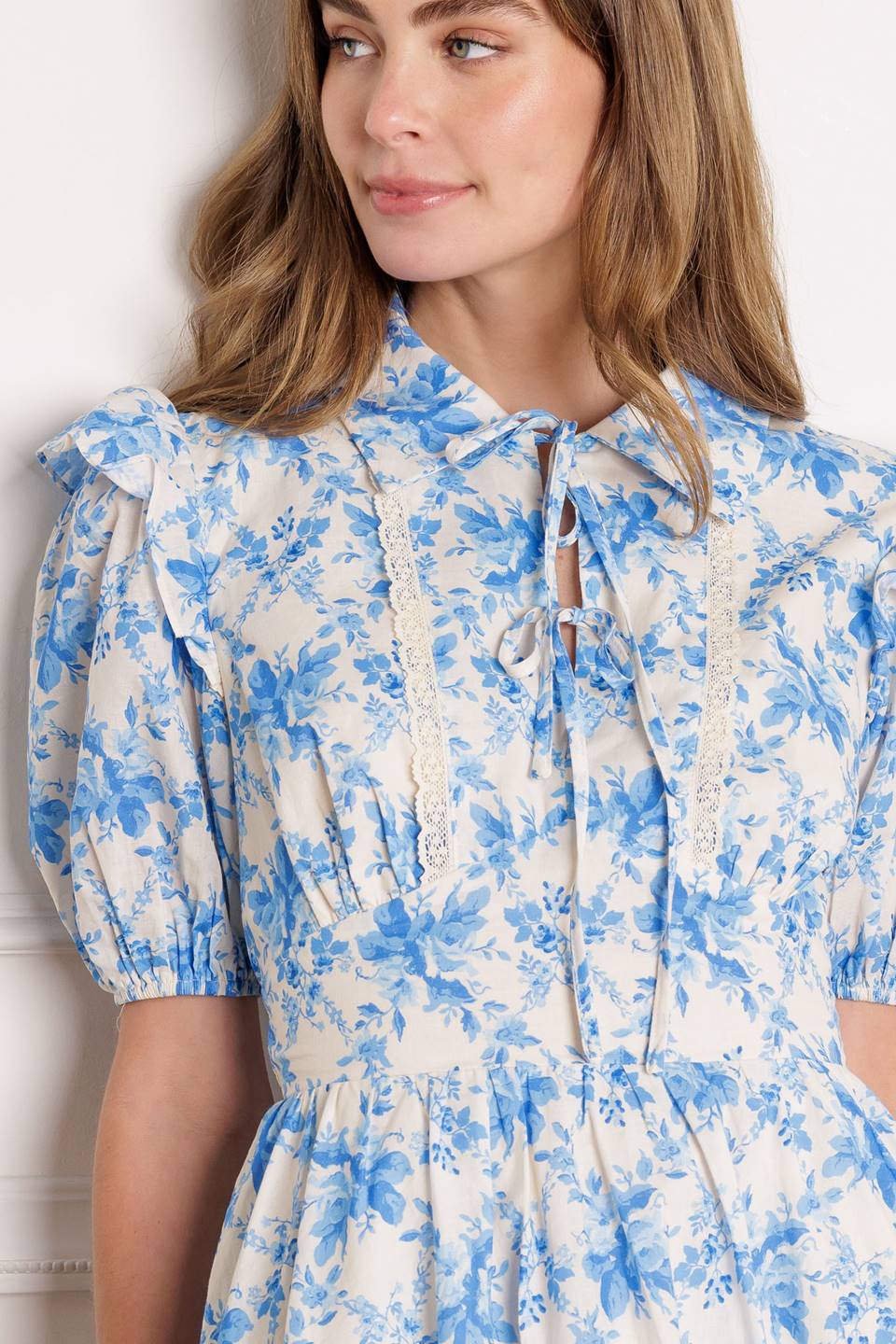 Blooming Shores Woven Mini Dress - Floral Summer Beach Dress for Women, Perfect for Vacation, Pool Party & Boho Outfits