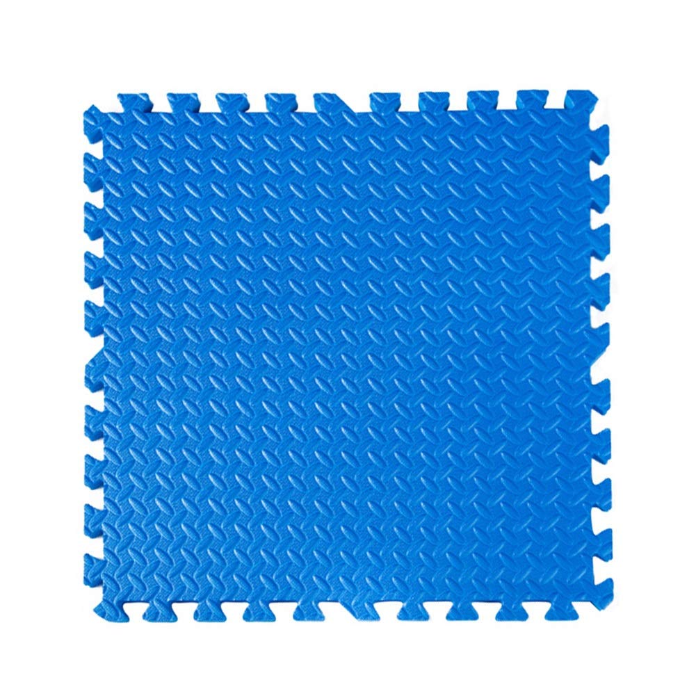 JIAJUAN Waterproof Interlocking Foam Play Mats for Kids - 10-Piece Puzzle Floor Tiles (60x60x1cm, Blue) | Non-Slip Nursery Rug, Soft Playroom Flooring for Toddlers & Baby Crawling | Perfect for Daycare, Play Areas & Home Gym
